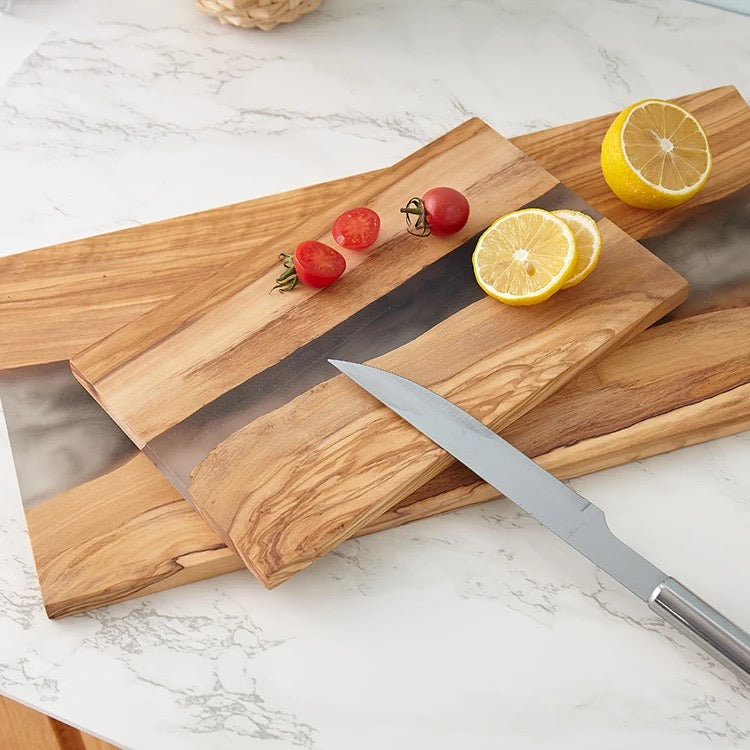Olive Wood Resin Cutting Board