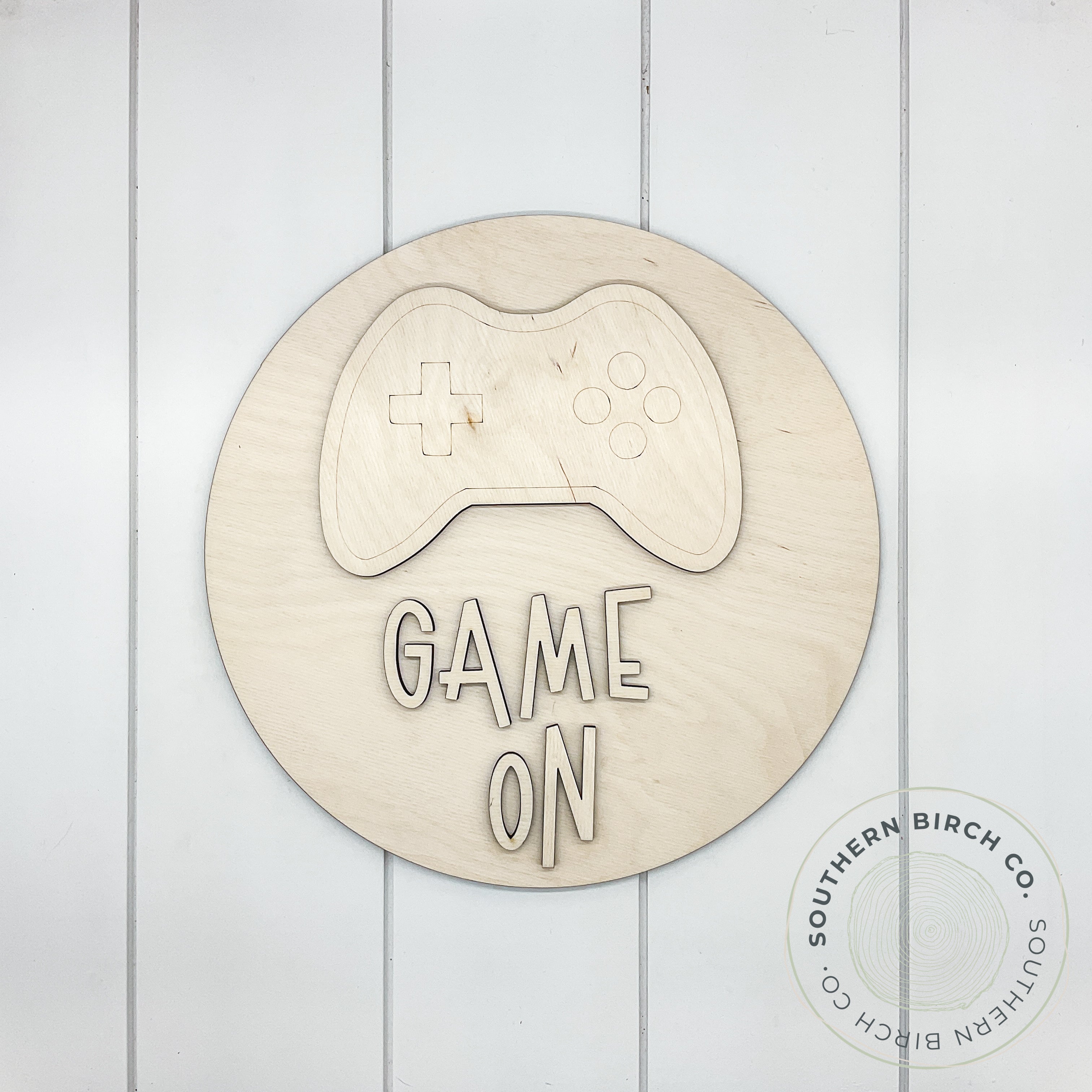 Game On 3D Round Blank