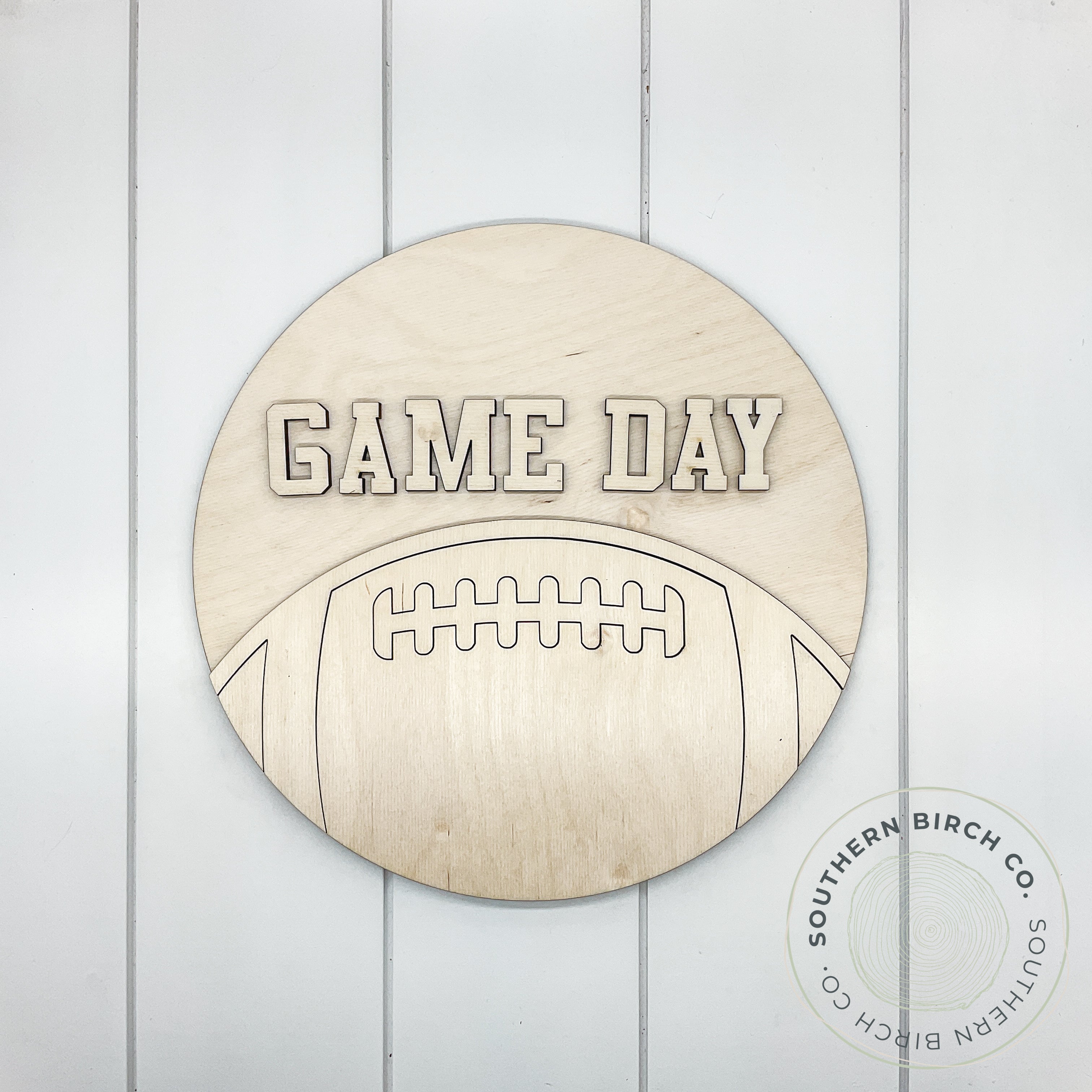 Game Day 3D Round Blank