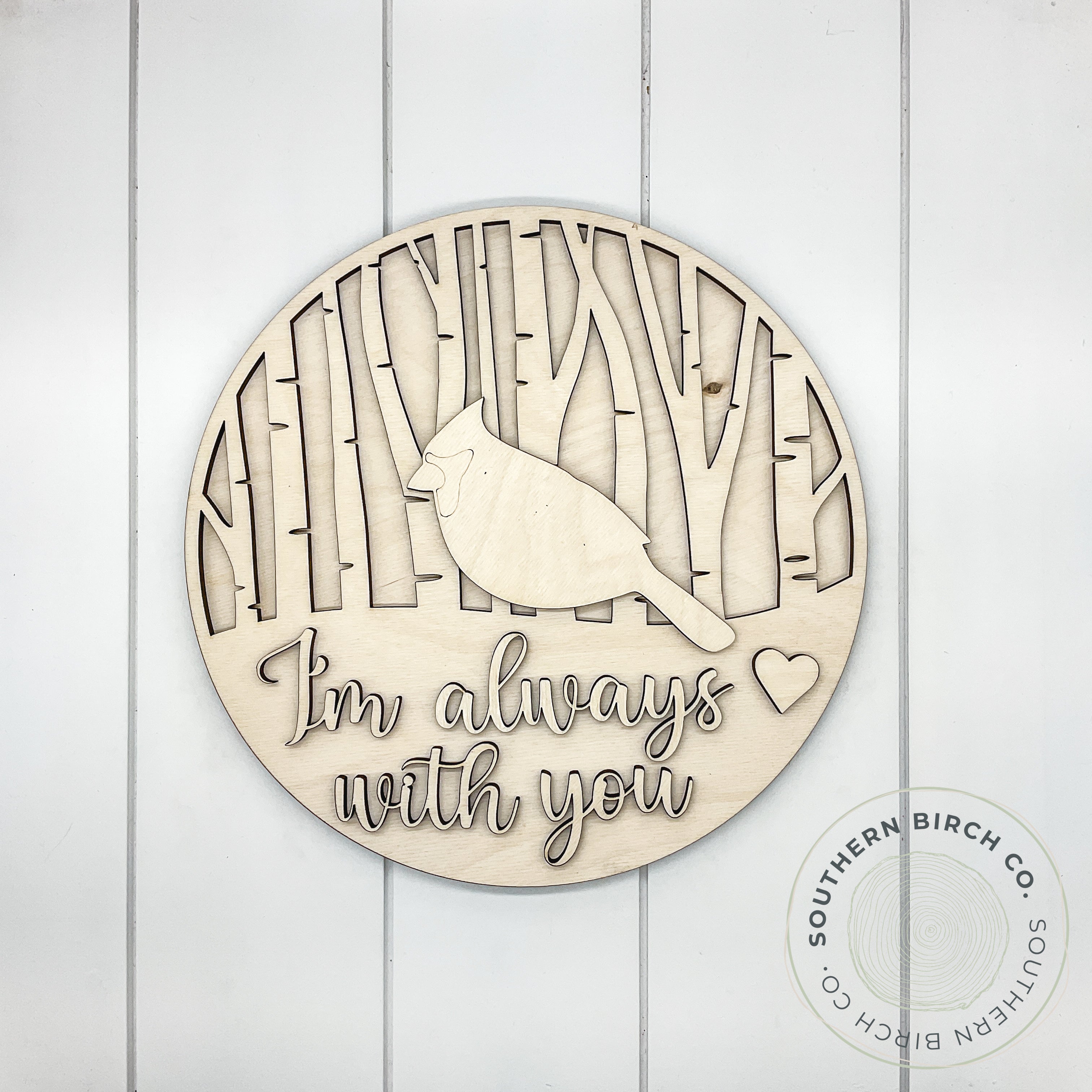 I'm Always With You 3D Round Blank