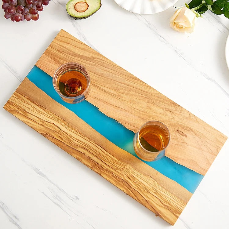 Olive Wood Resin Cutting Board
