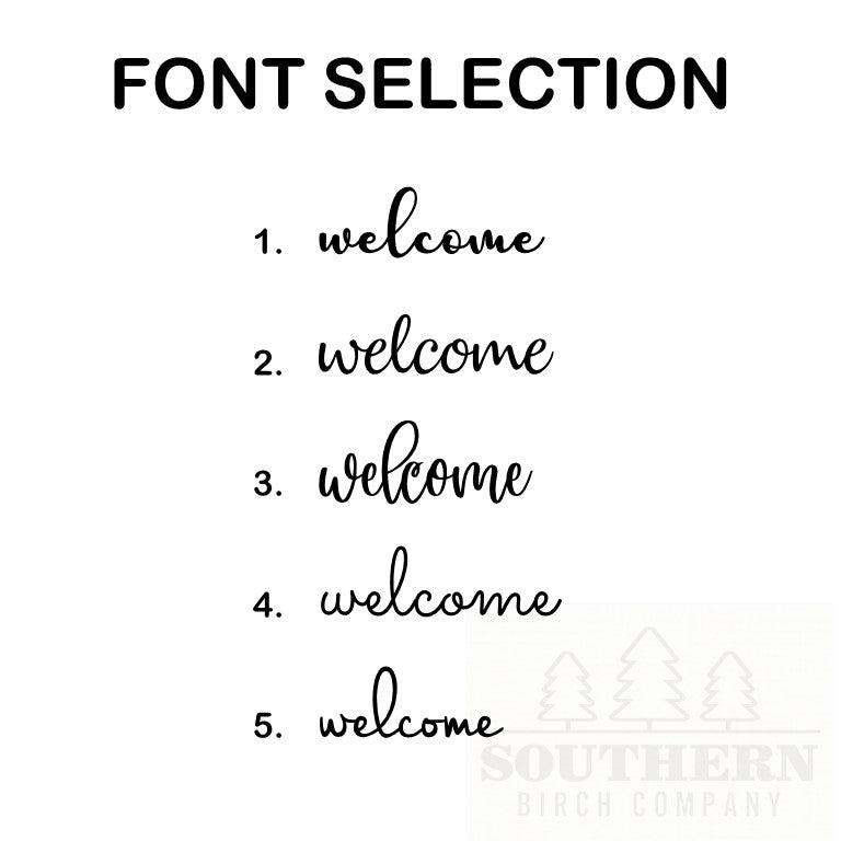 Welcome Cutout