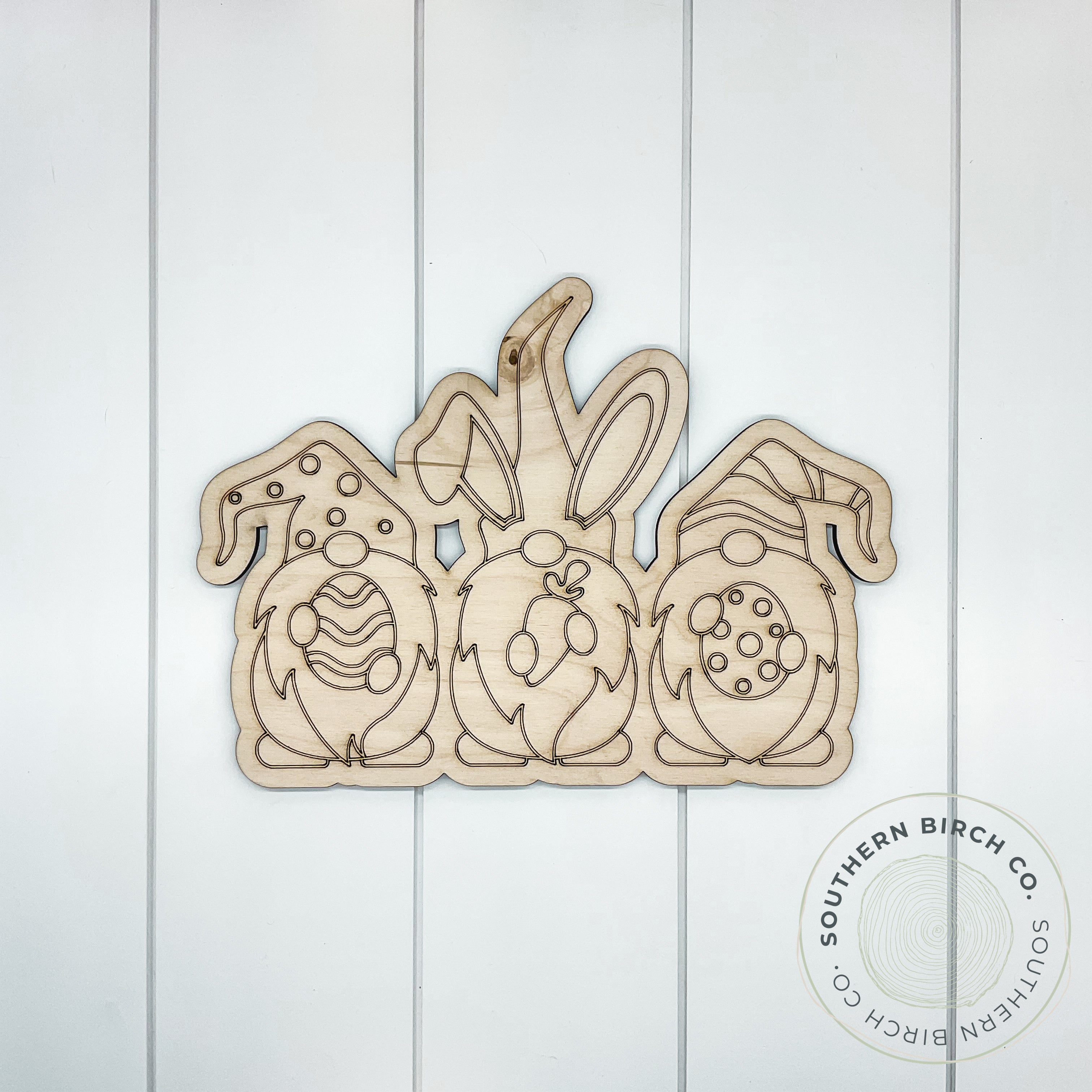 Gnome Trio Blank (Easter Bunny)