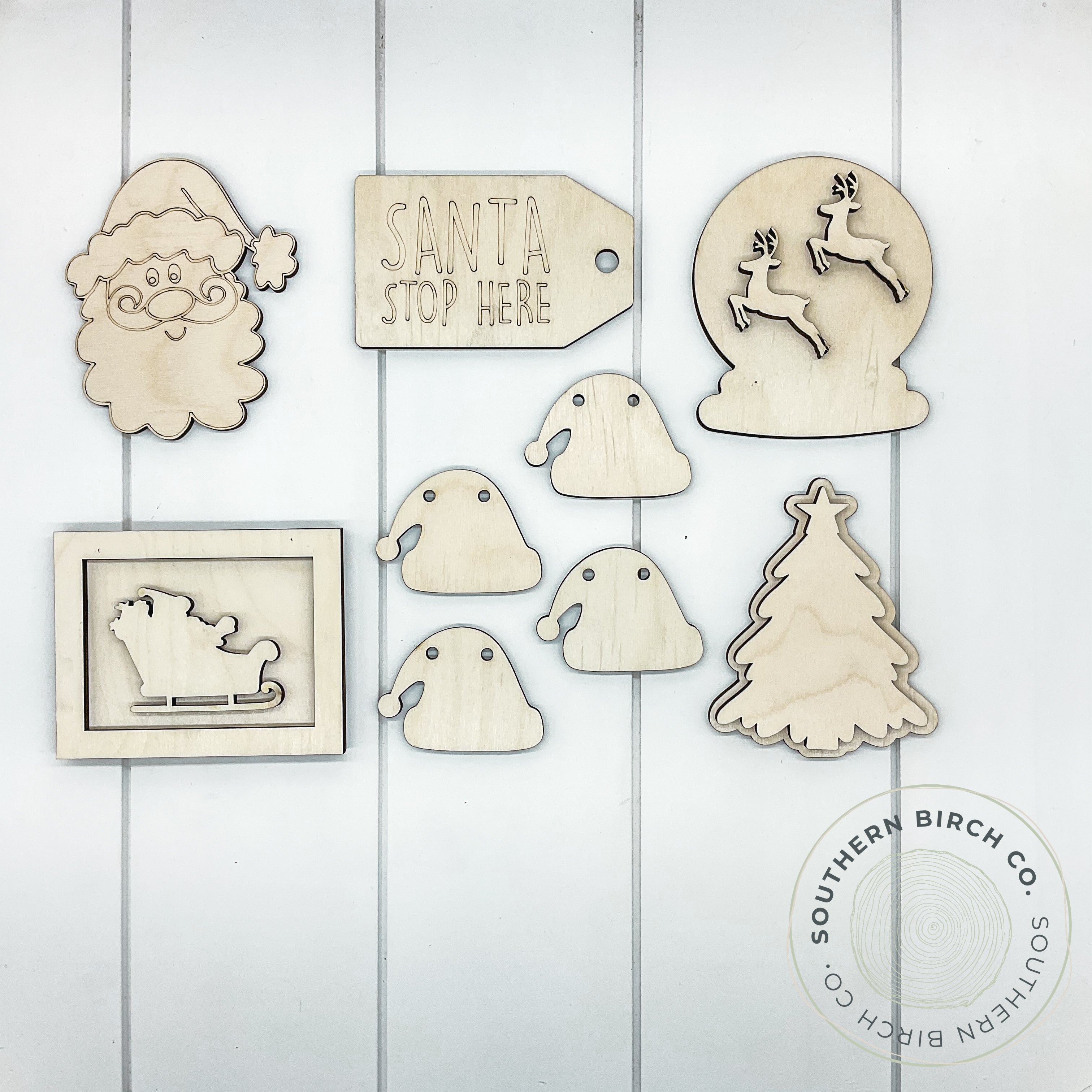 Santa Tiered Tray Set