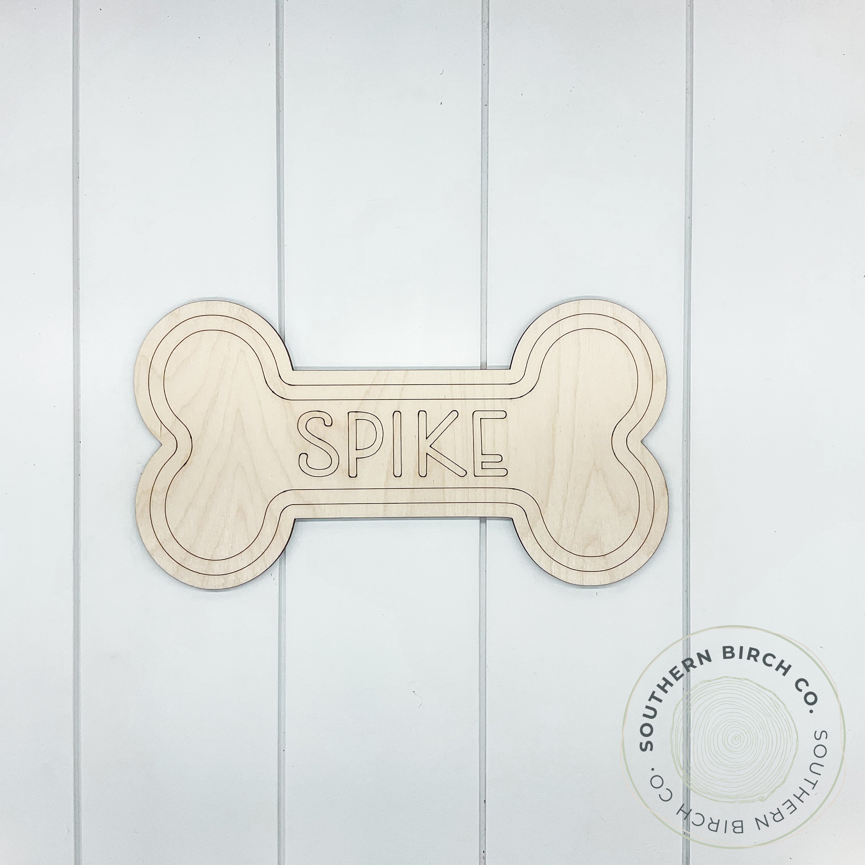 Personalized Name Sign Blank (Bone)