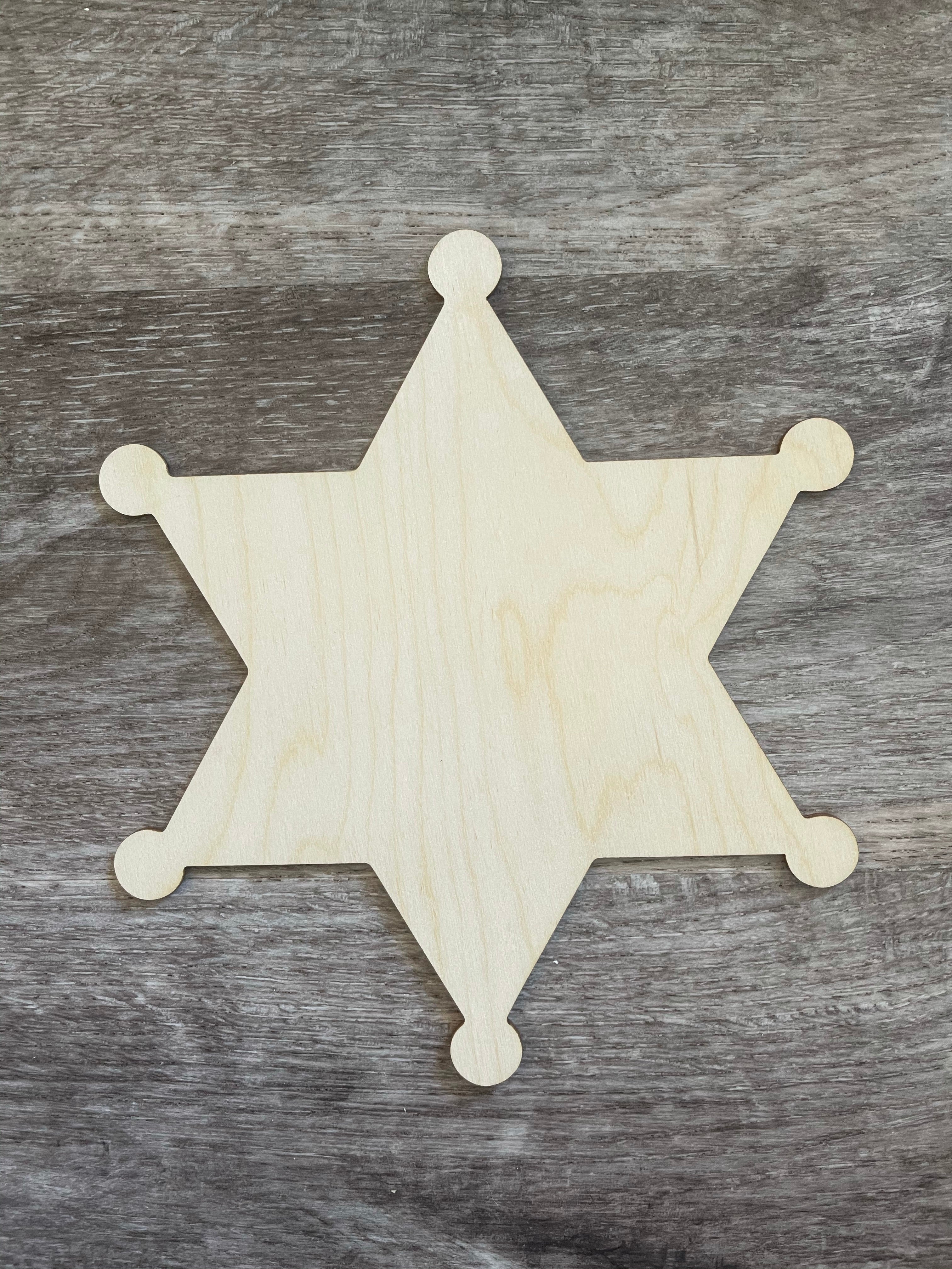 Sheriff Badge Blank