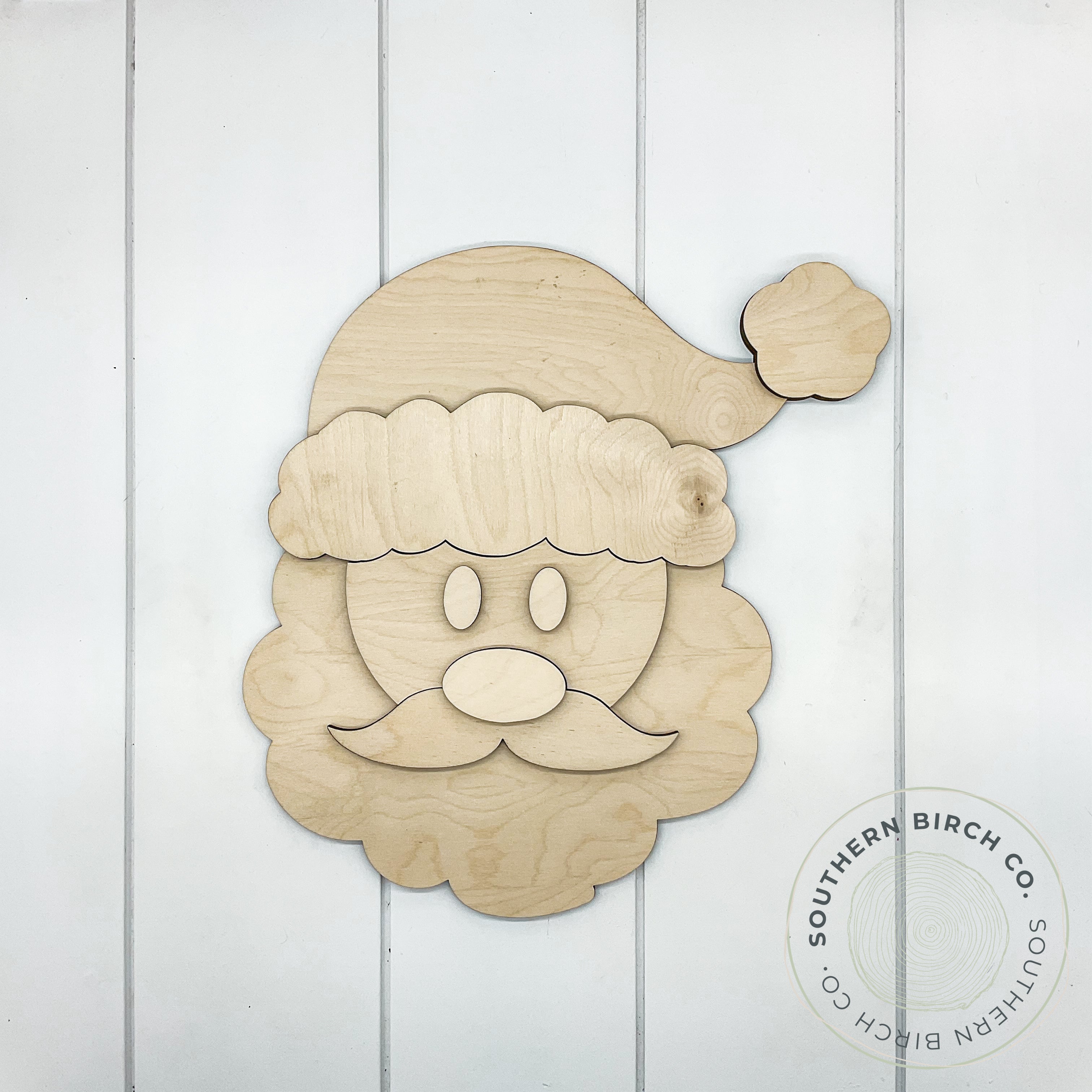 Santa Head 3D Blank