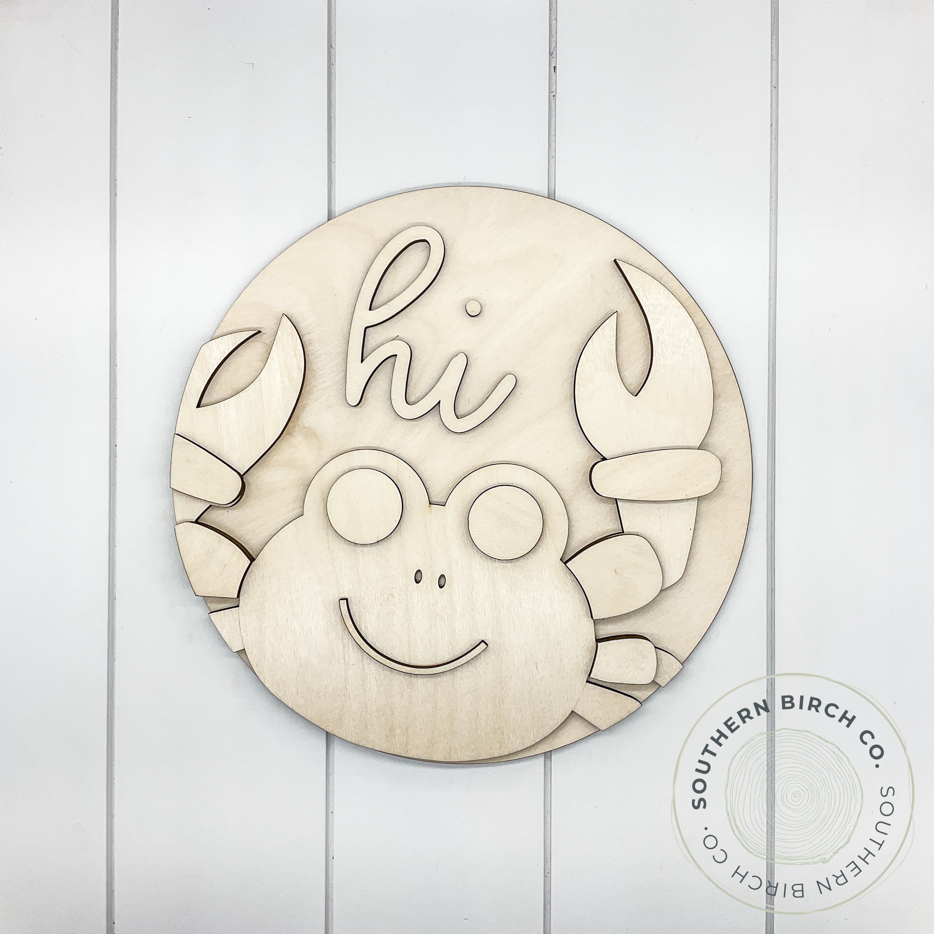 Crab 3D Round Blank