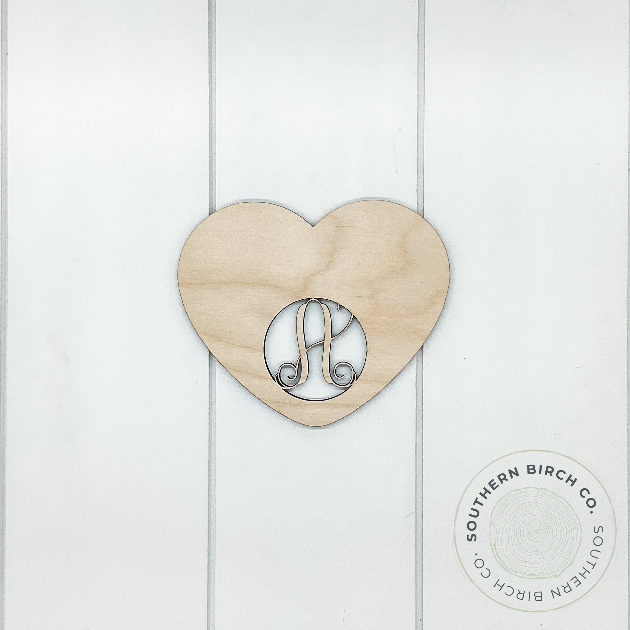 Monogram Heart Blank