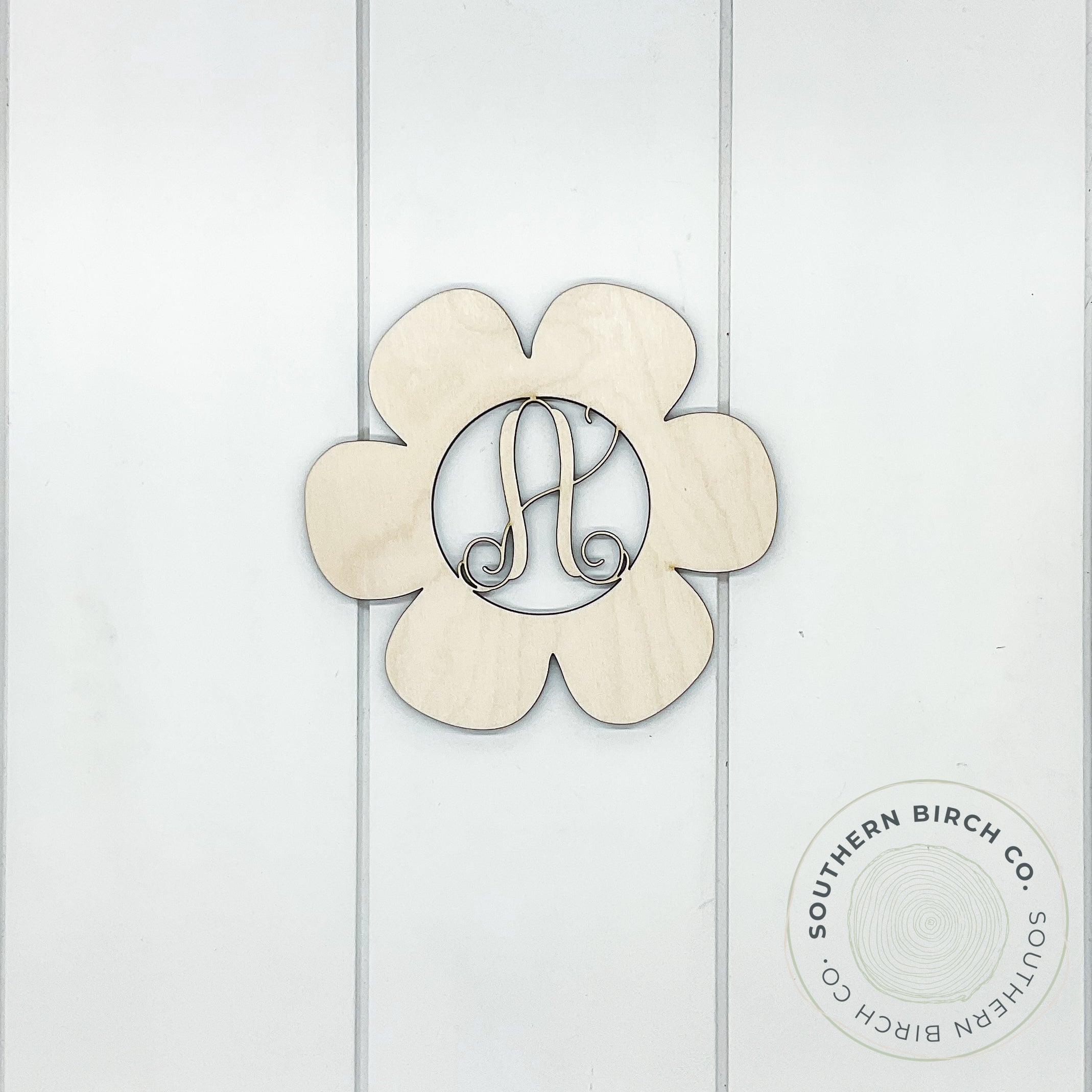Monogram Flower Blank