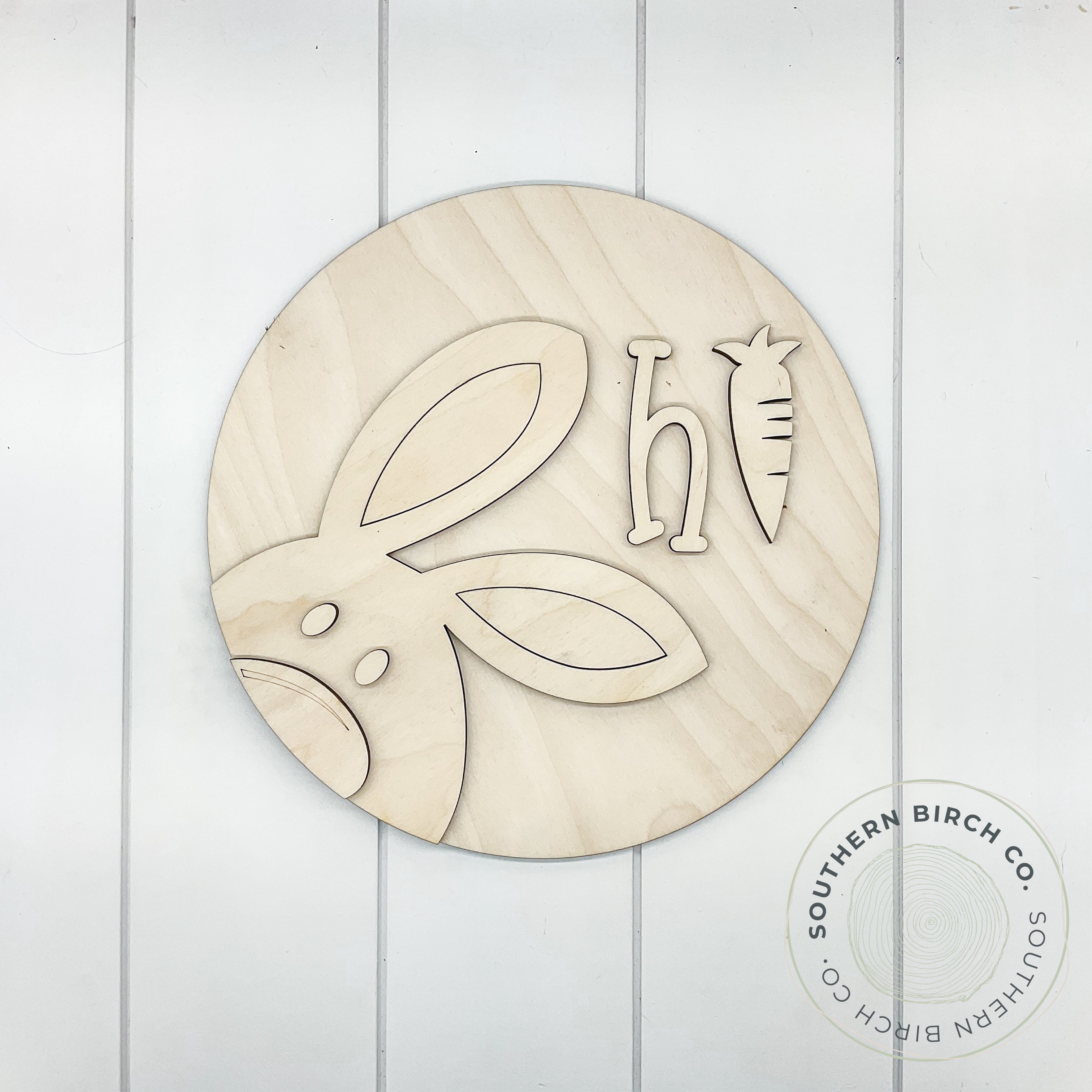Bunny 3D Round Blank