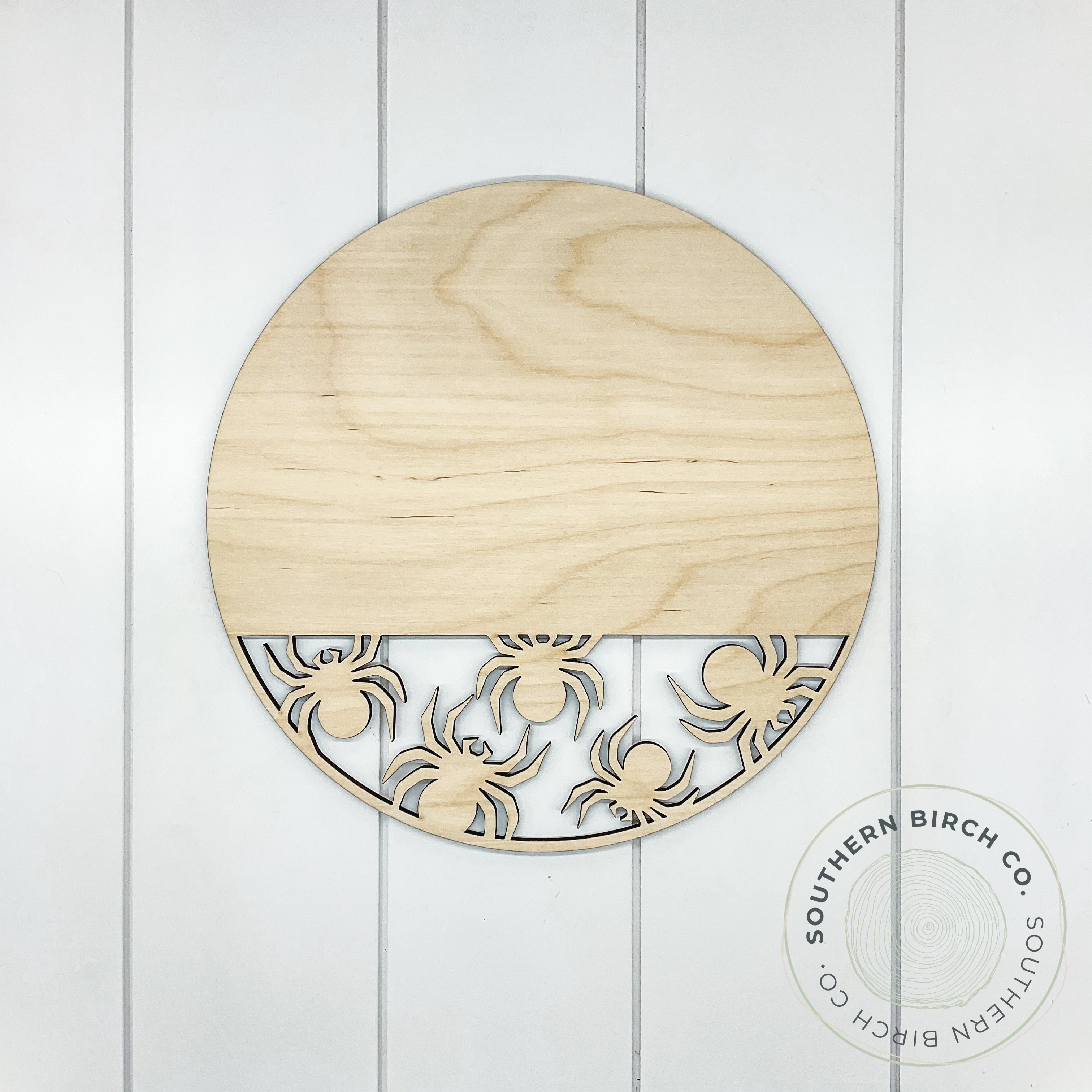 Round Cutout Blank (Spiders)