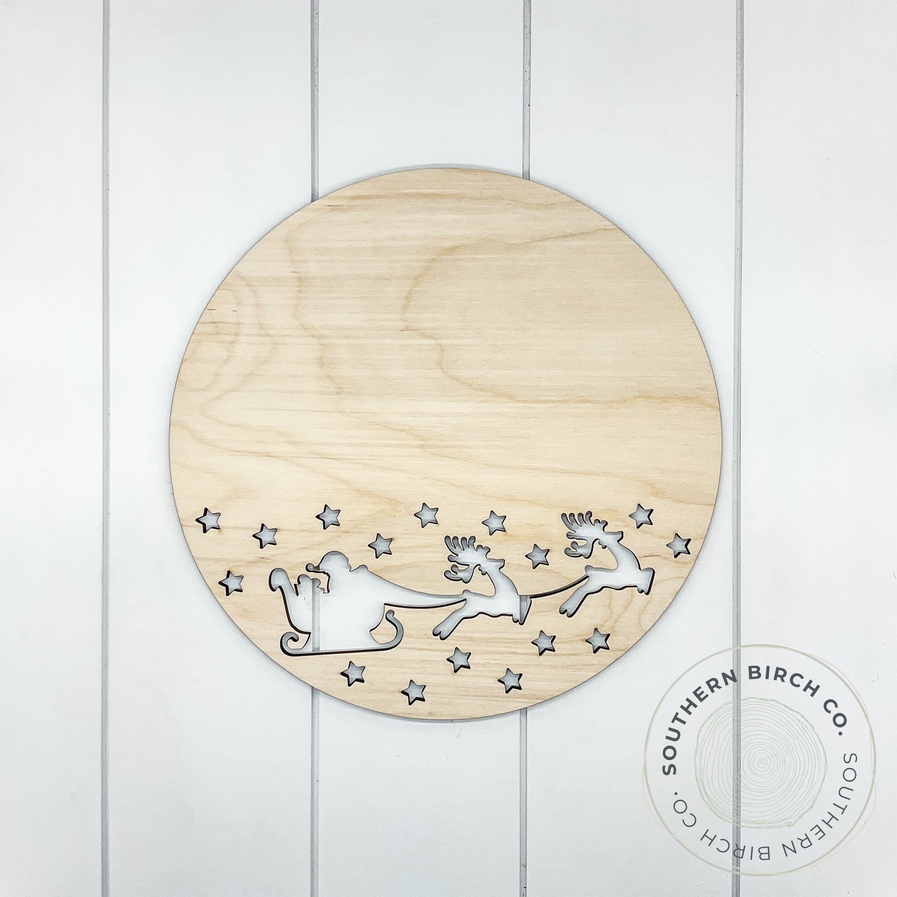 Round Cutout Blank (Santa)