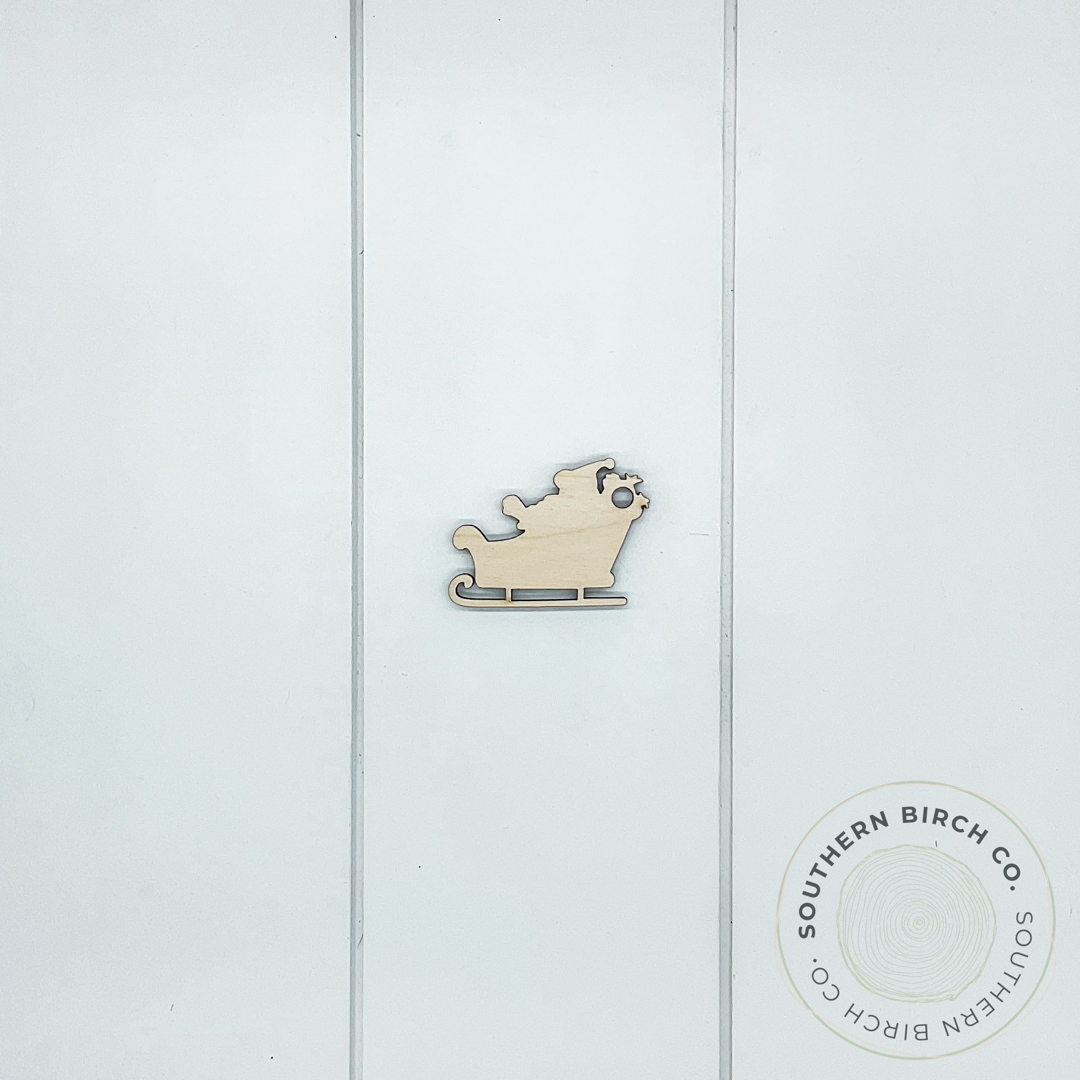 2.5" Santa Sleigh Key Ring Blank