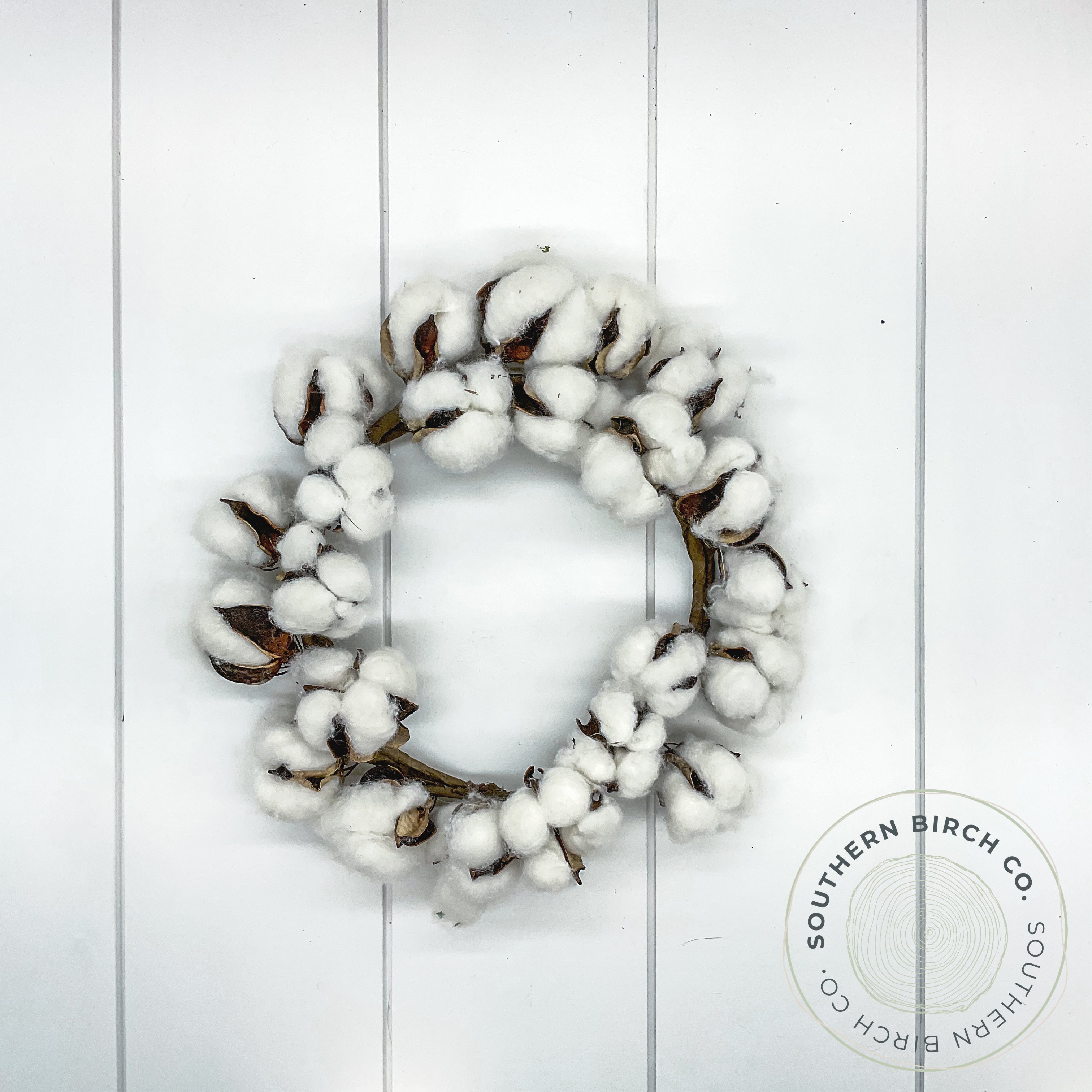 10" Cotton Wreath