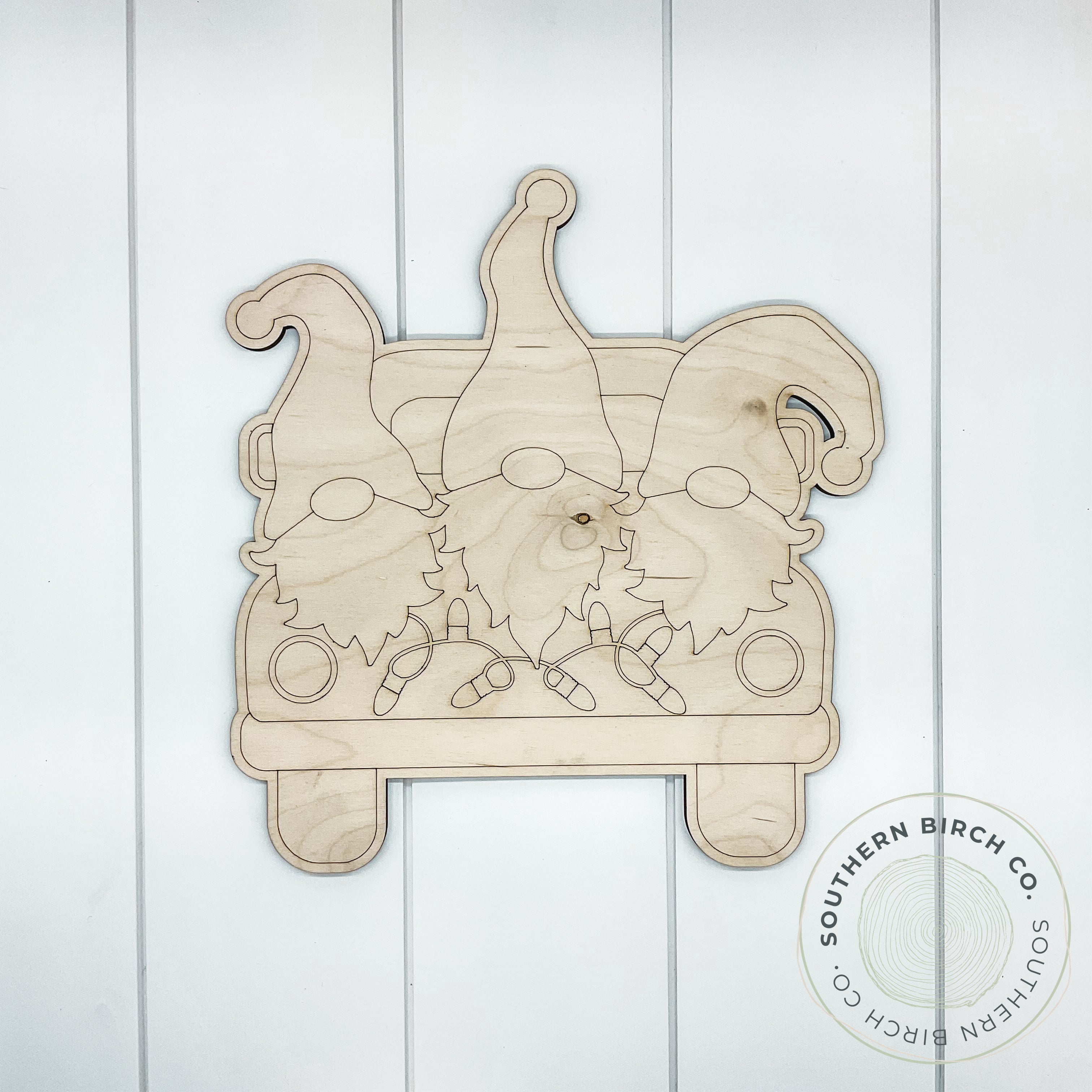 Truck Rear Blank (Christmas Gnomes)