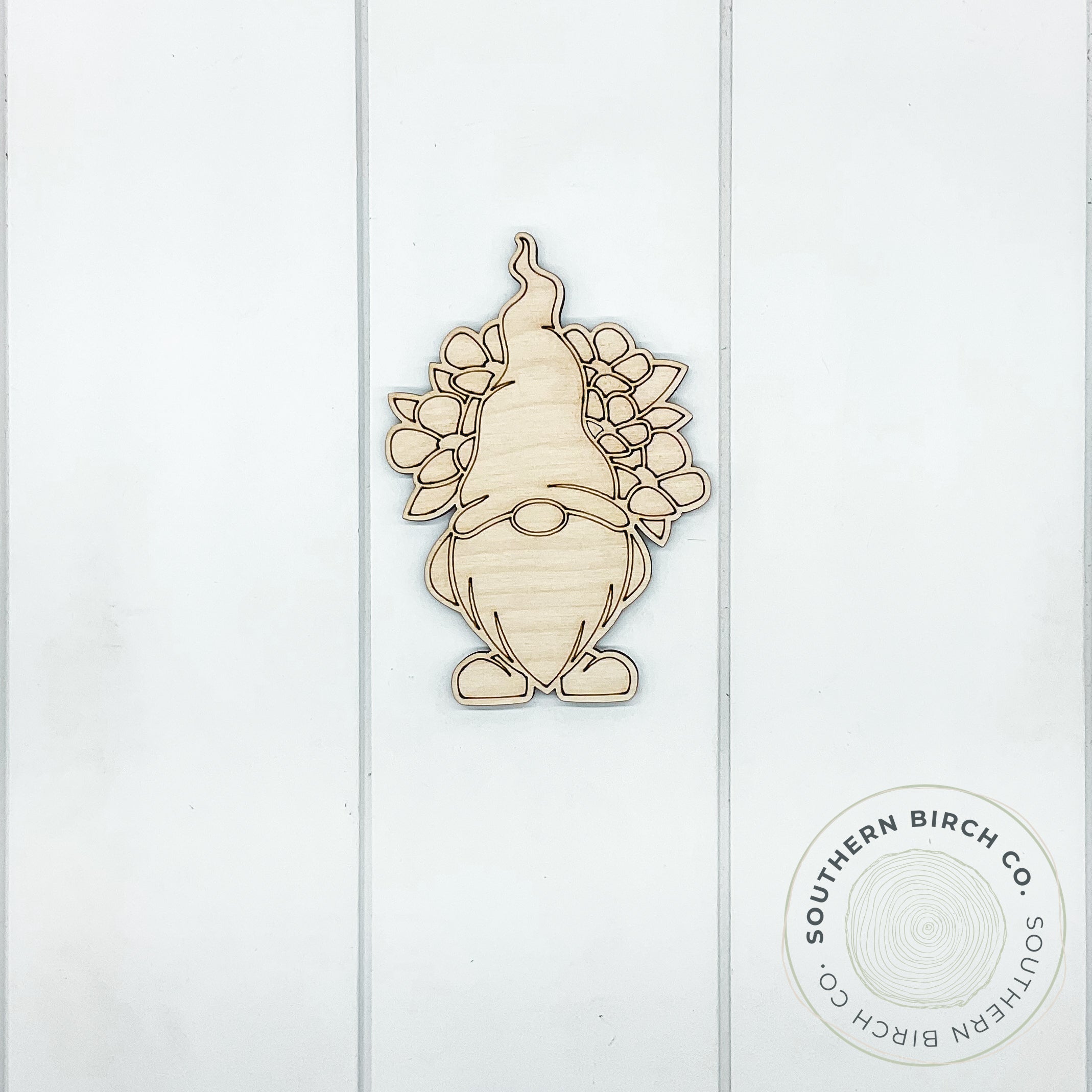 Gnome Blank (Floral Wreath)