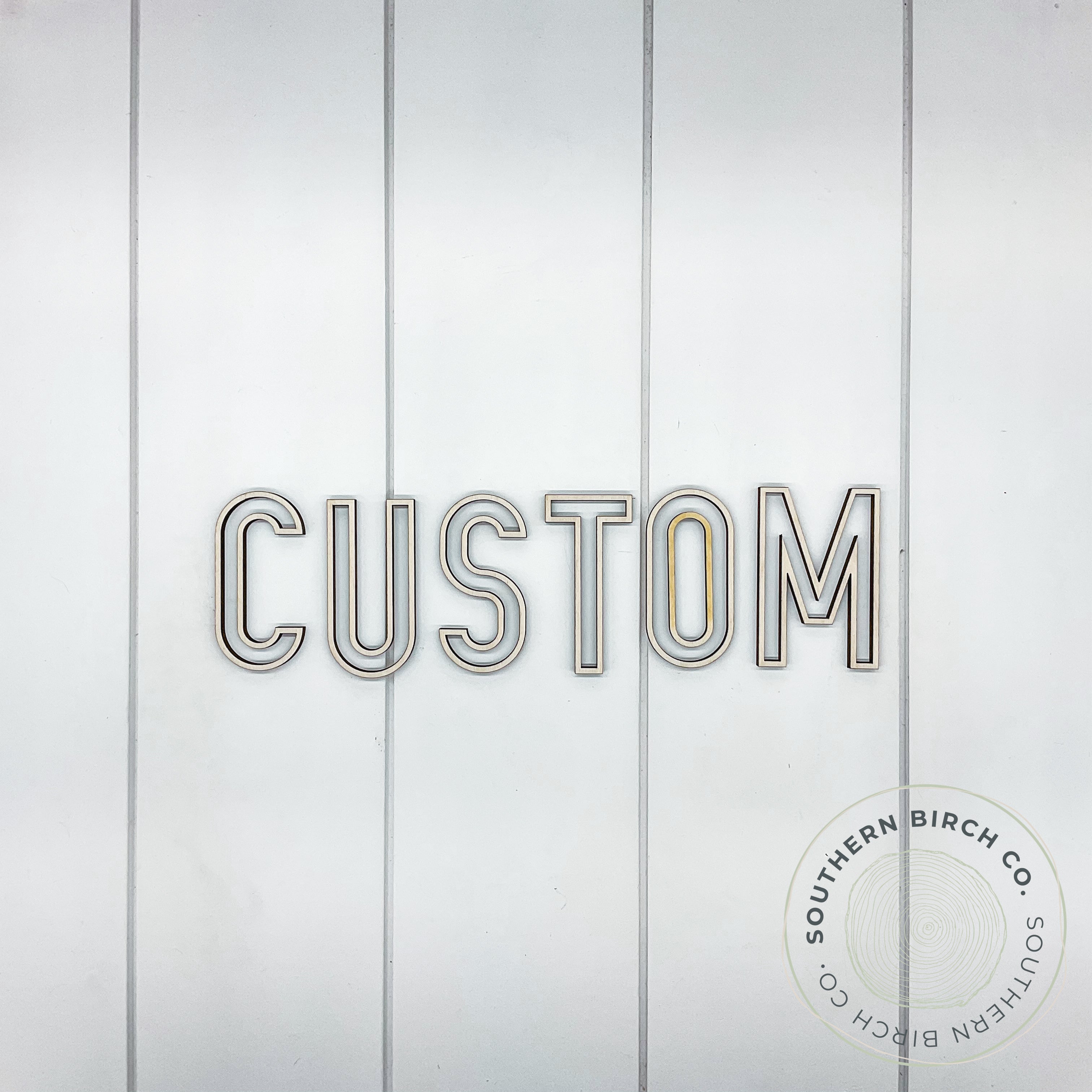 Custom Word Cutout (Outline)