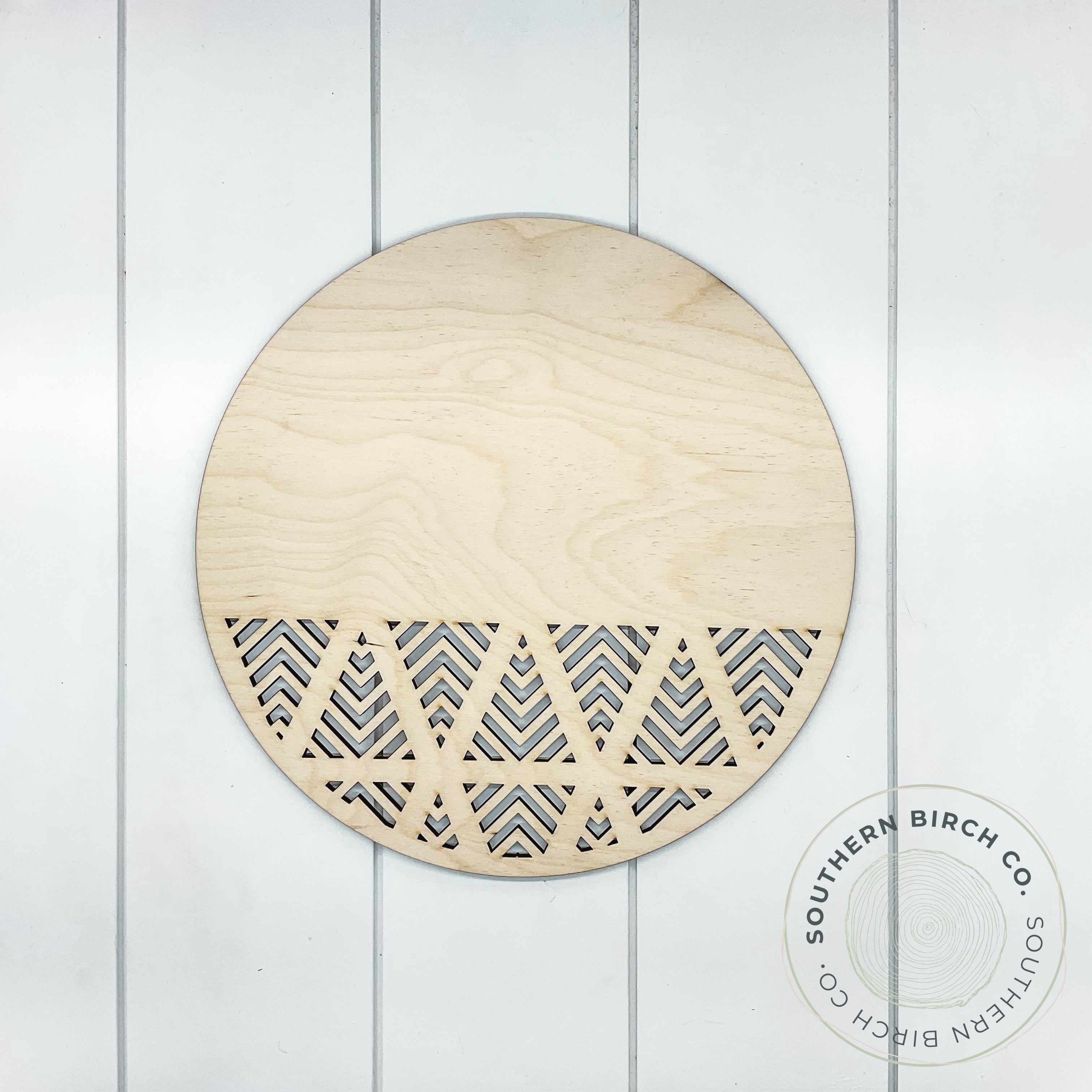 Round Cutout Blank (Chevron Triangle)