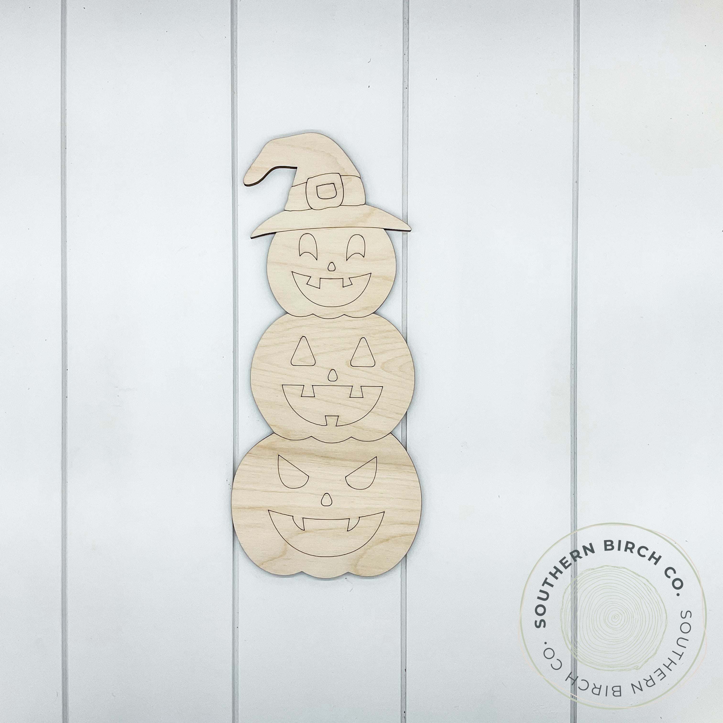 Pumpkin Trio Blank (Stacked Witch)