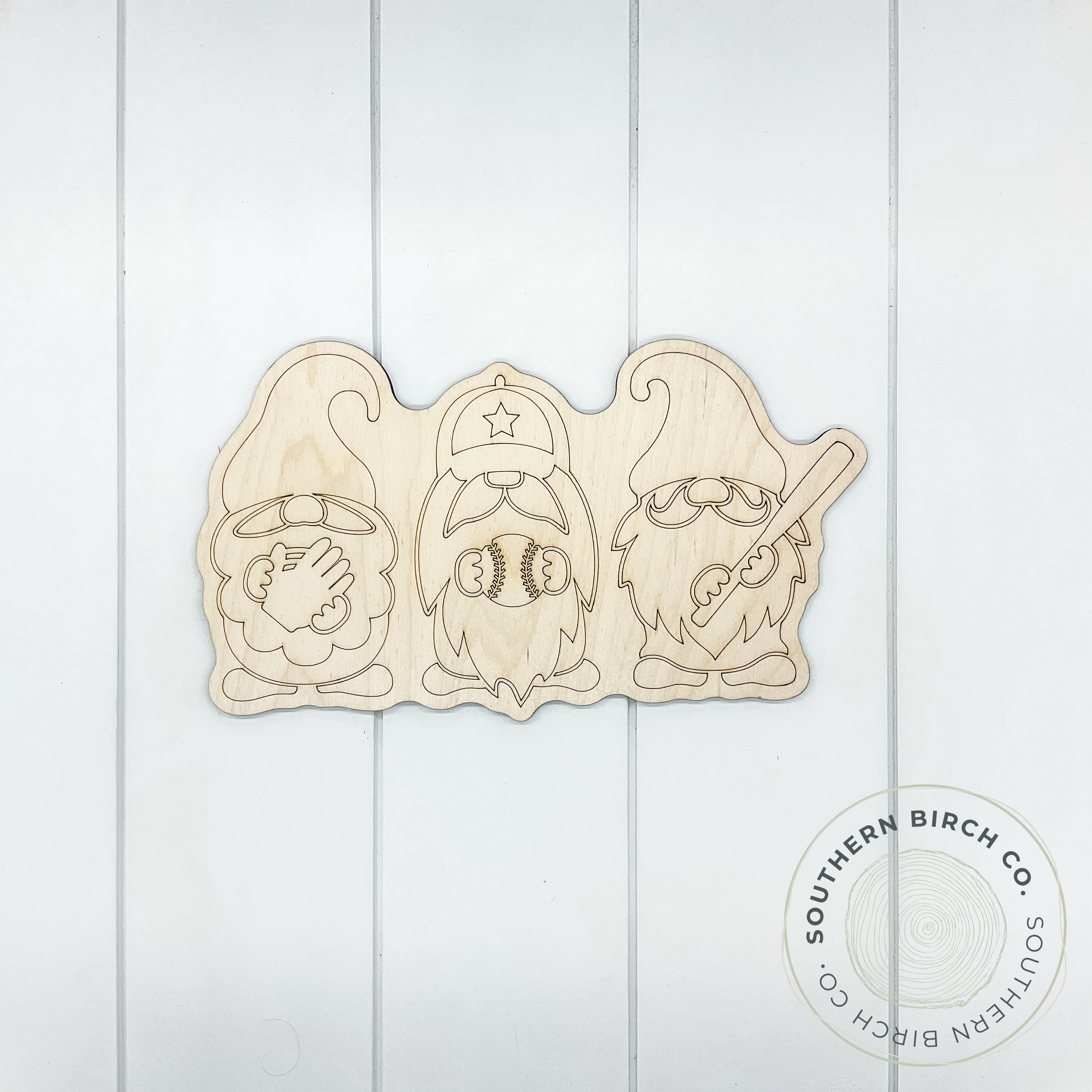 Gnome Trio Blank (Baseball)