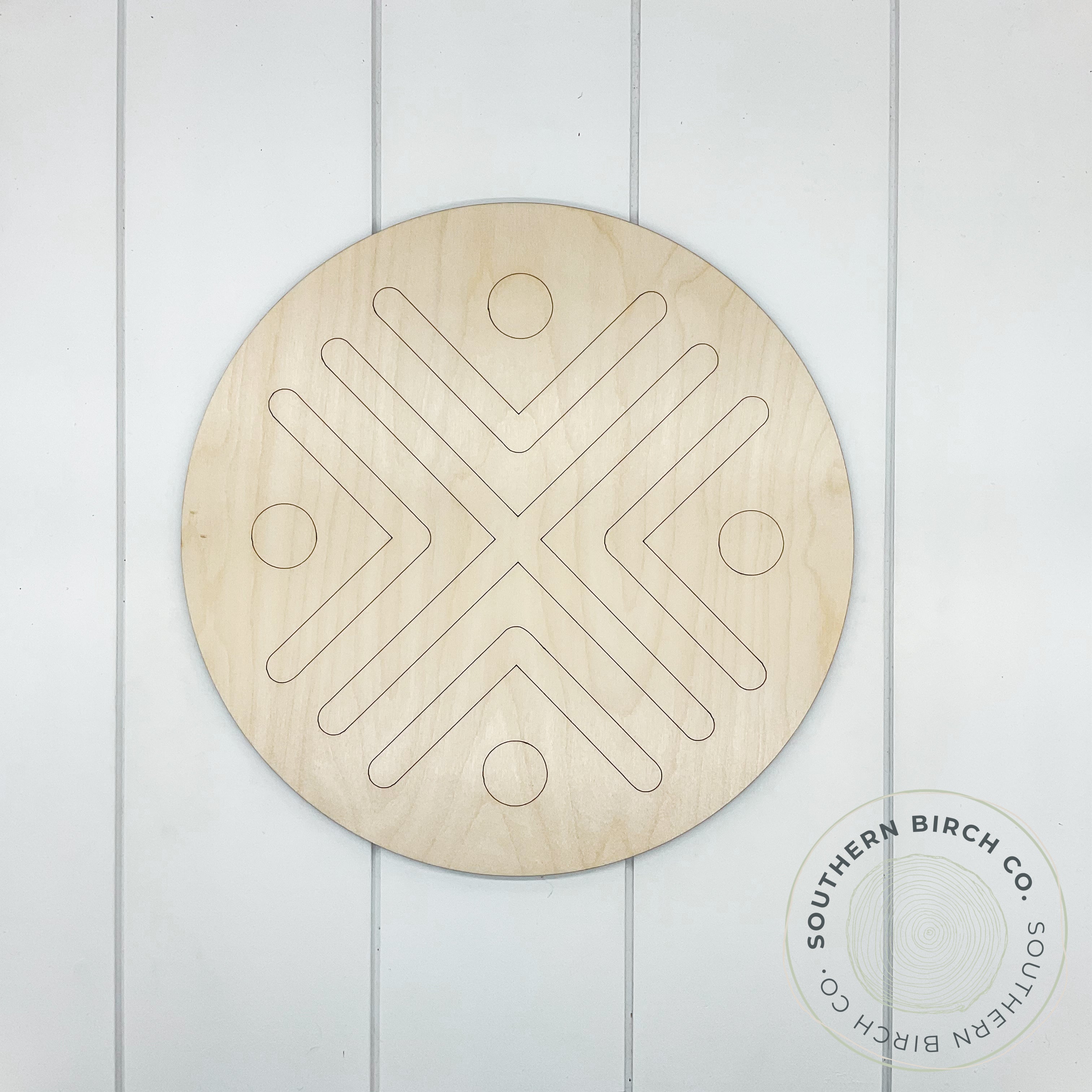 Boho Etched Round Blank (Style 1)