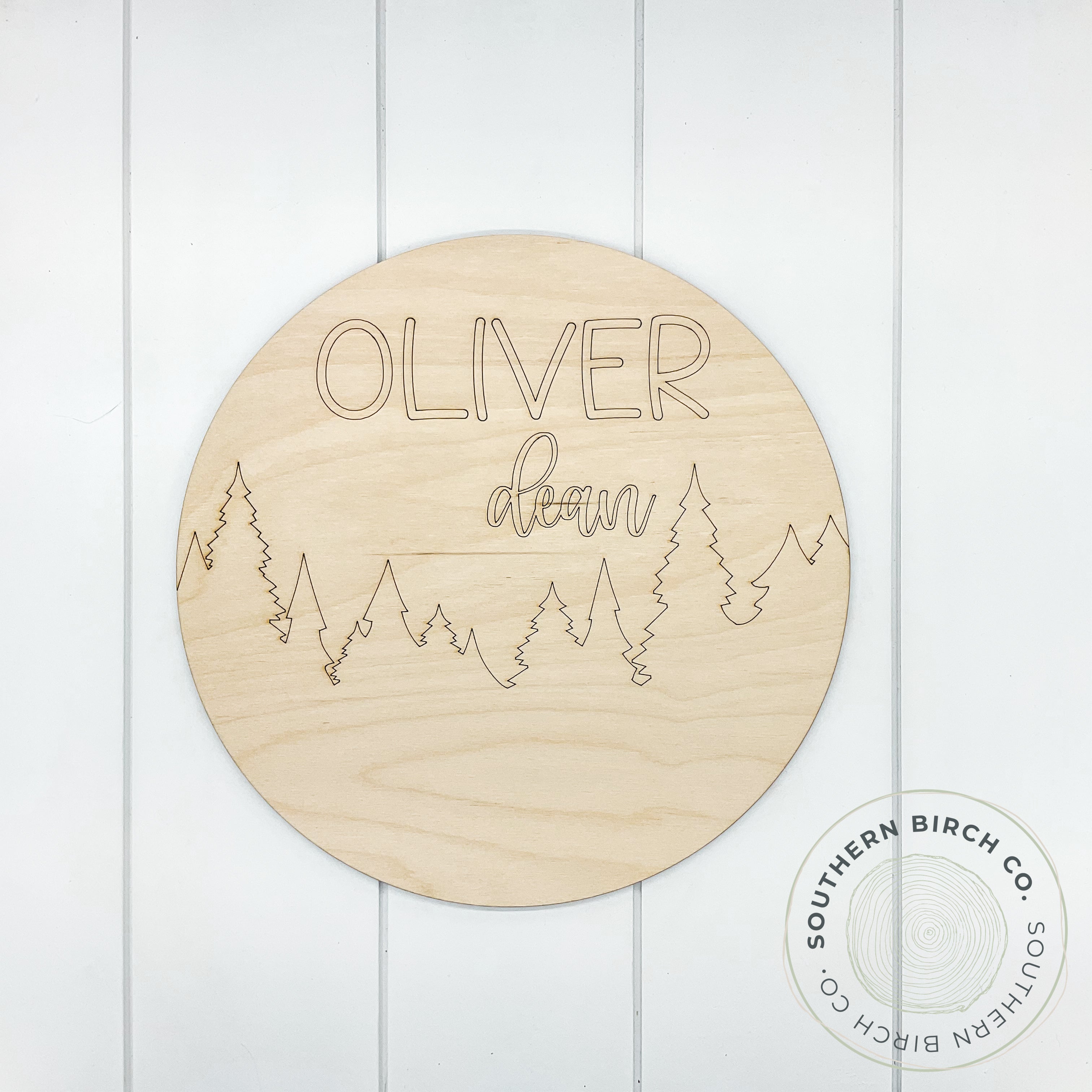 Personalized Name Sign Blank (Outdoors)