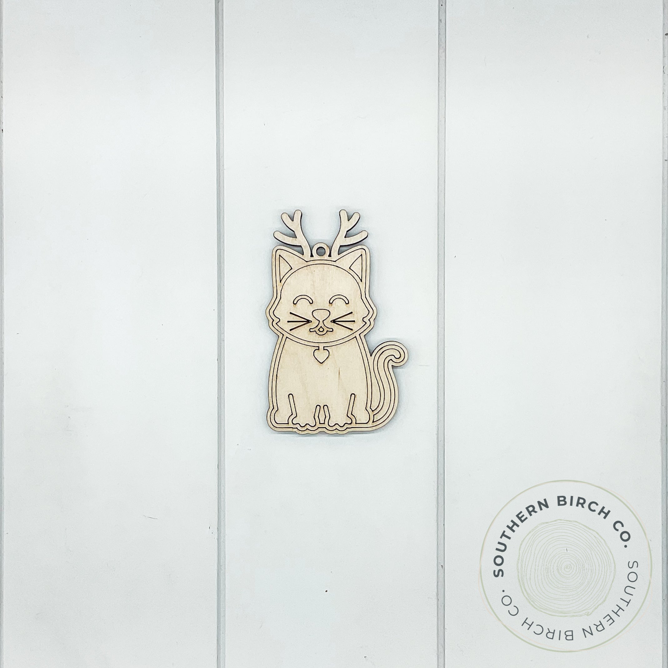Cat Ornament (Antlers)