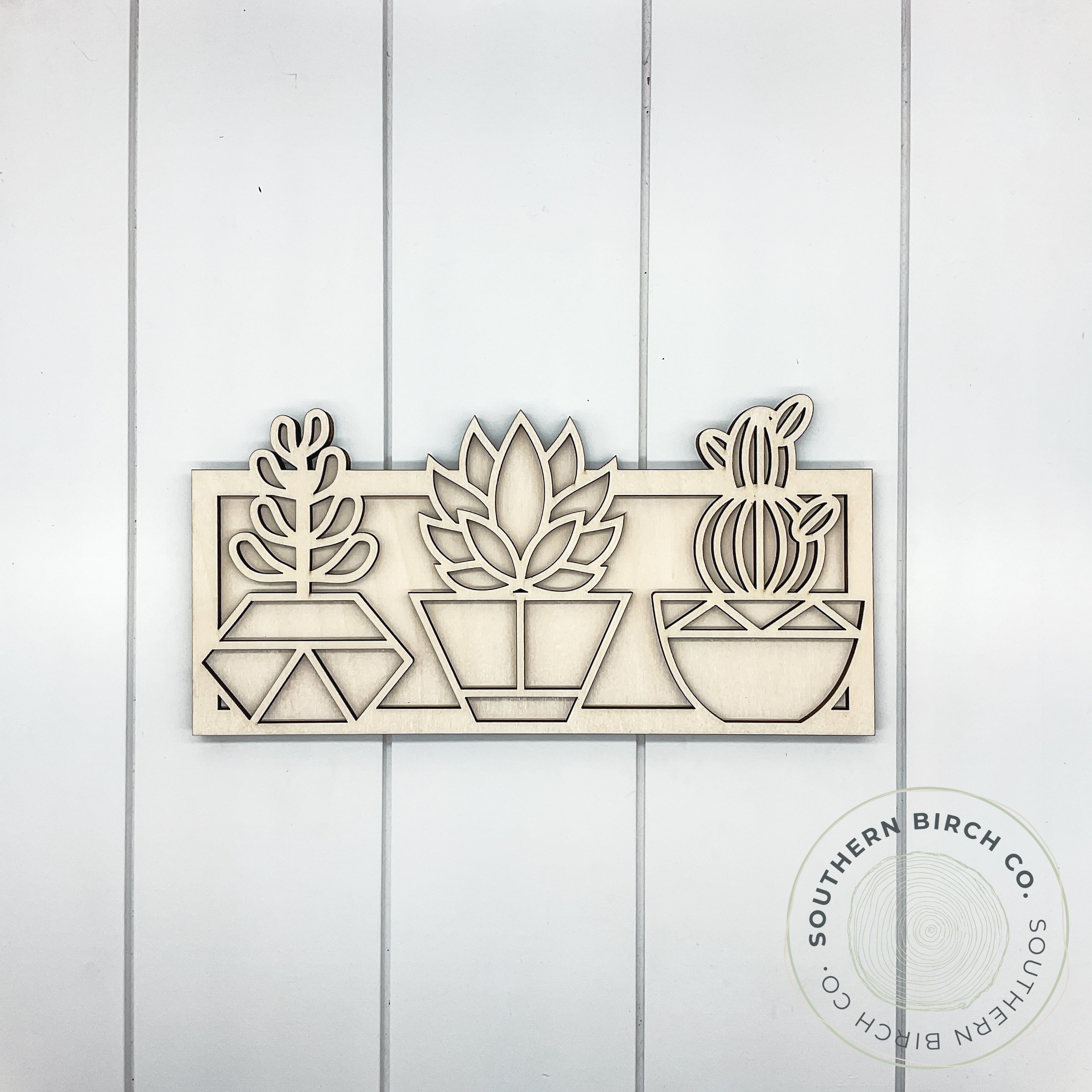 Succulent 3D Blank (Trio)