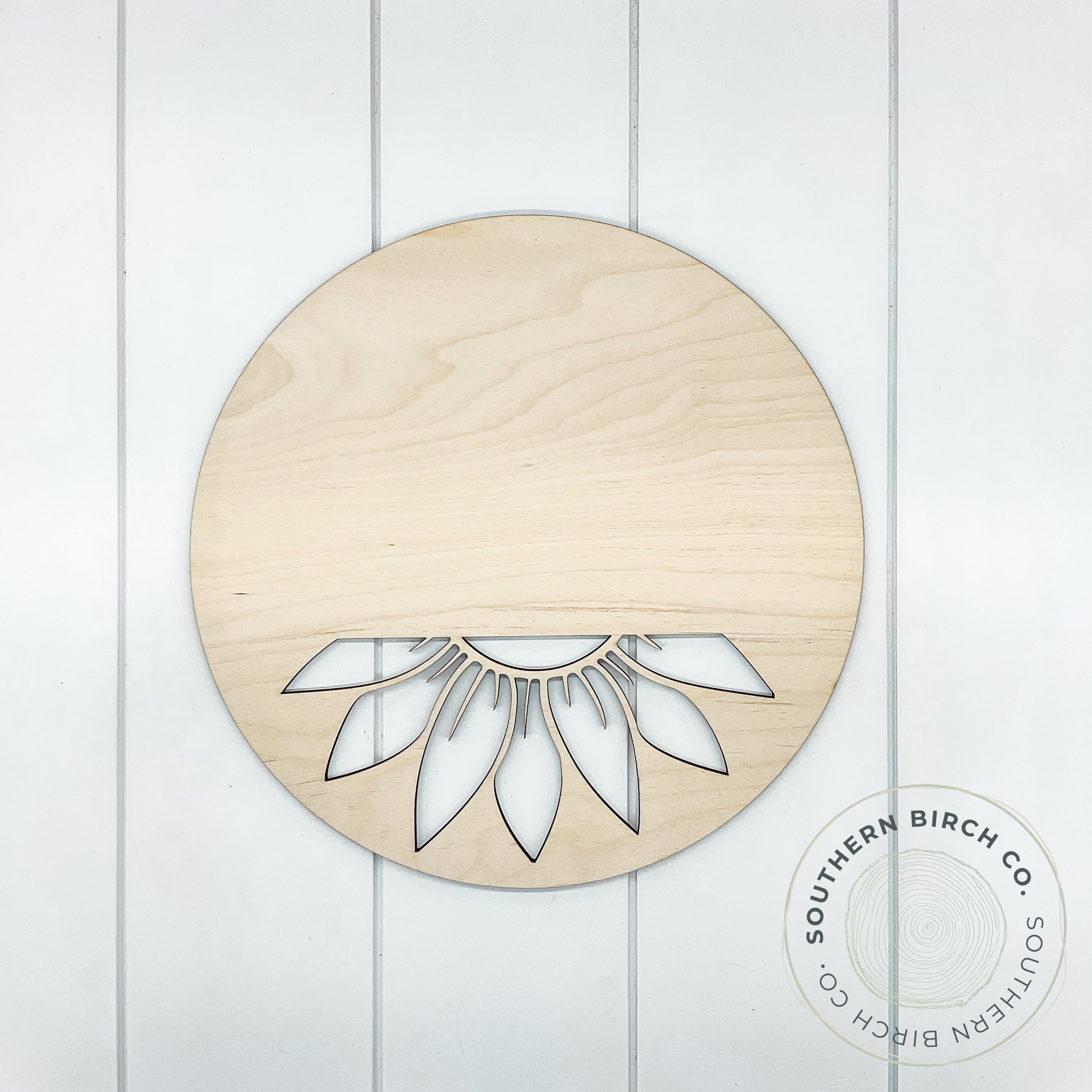 Round Cutout Blank (Sunflower)