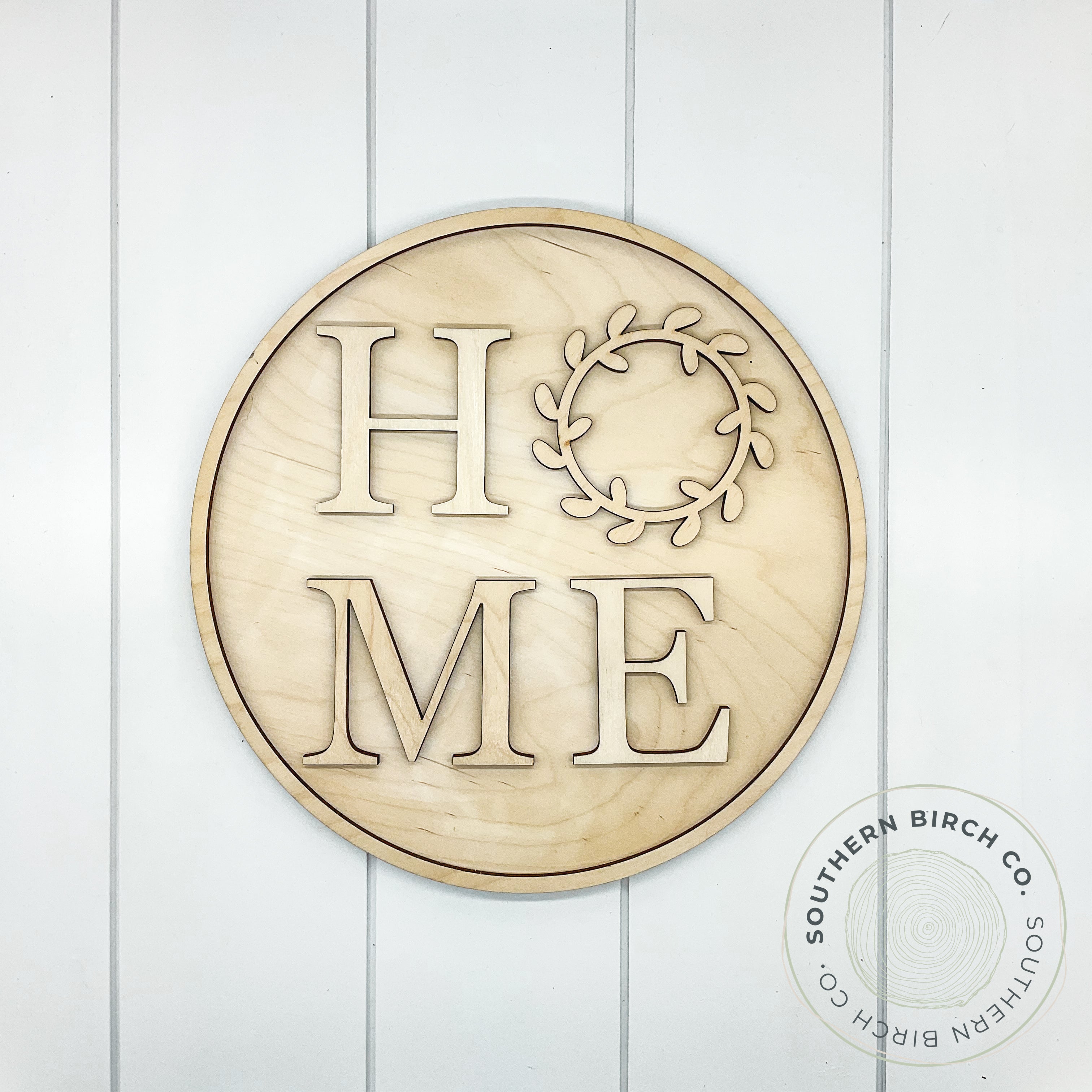 Home Laurel 3D Round Blank