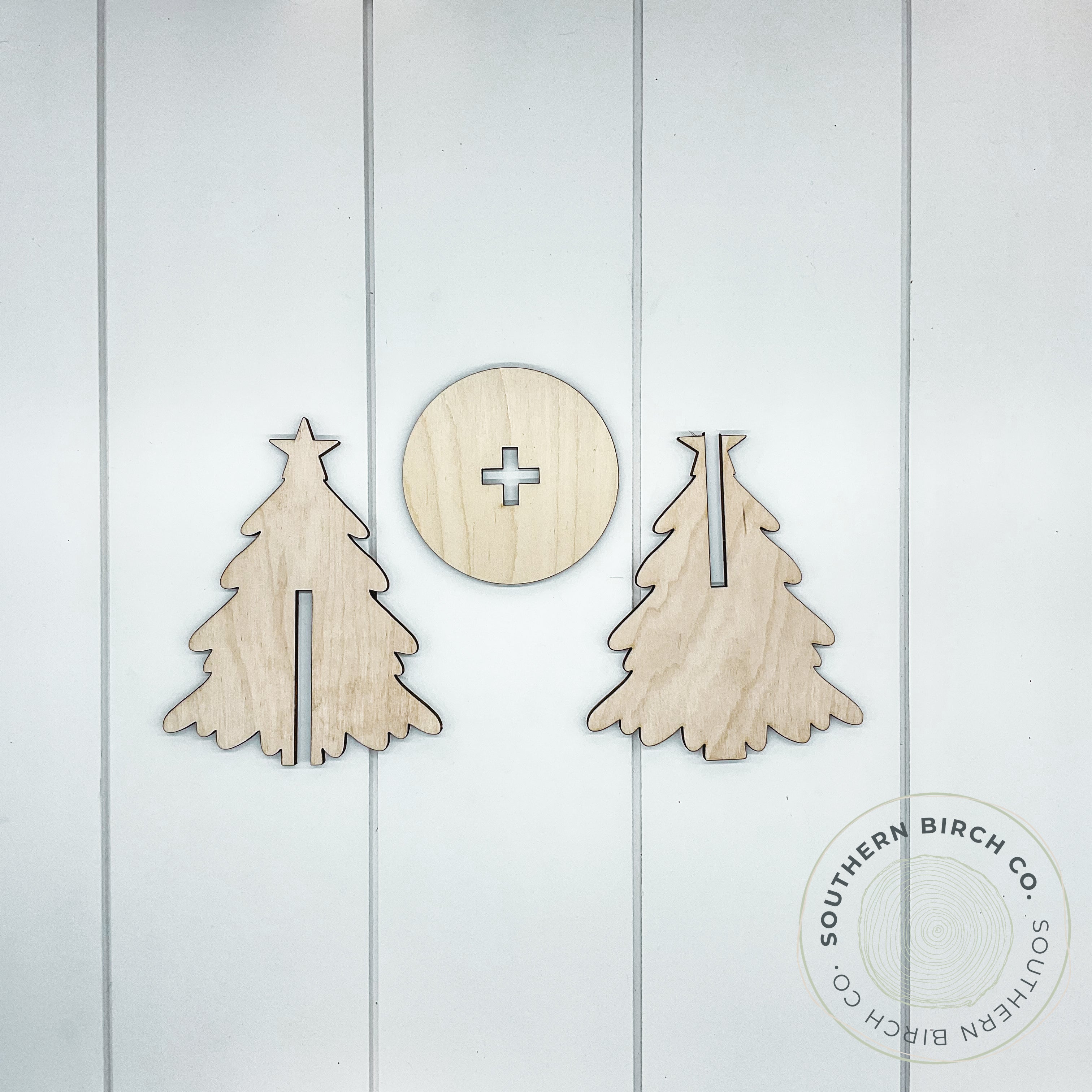 Standing Christmas Tree Blank (with Star)