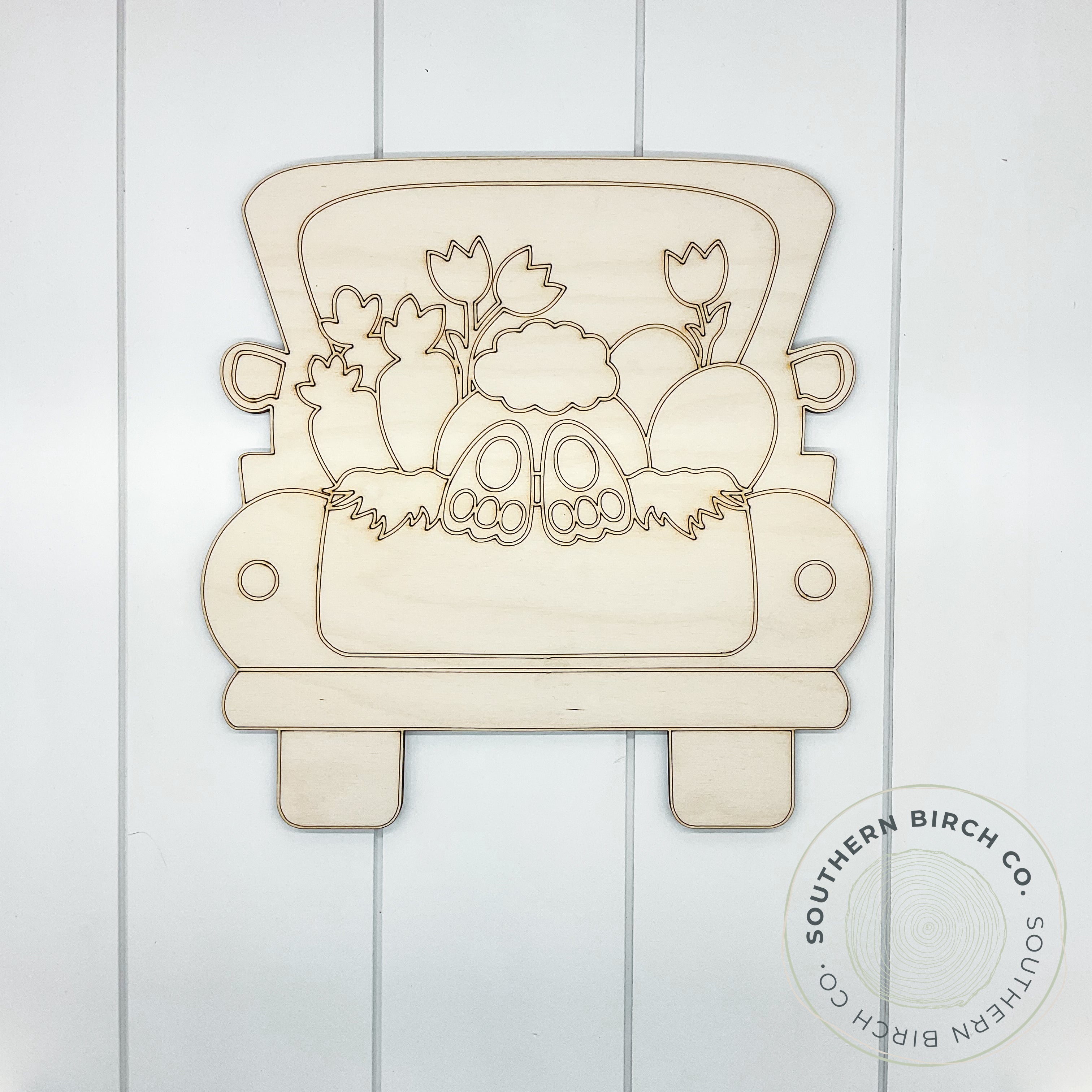 Easter Bunny Truck Blank
