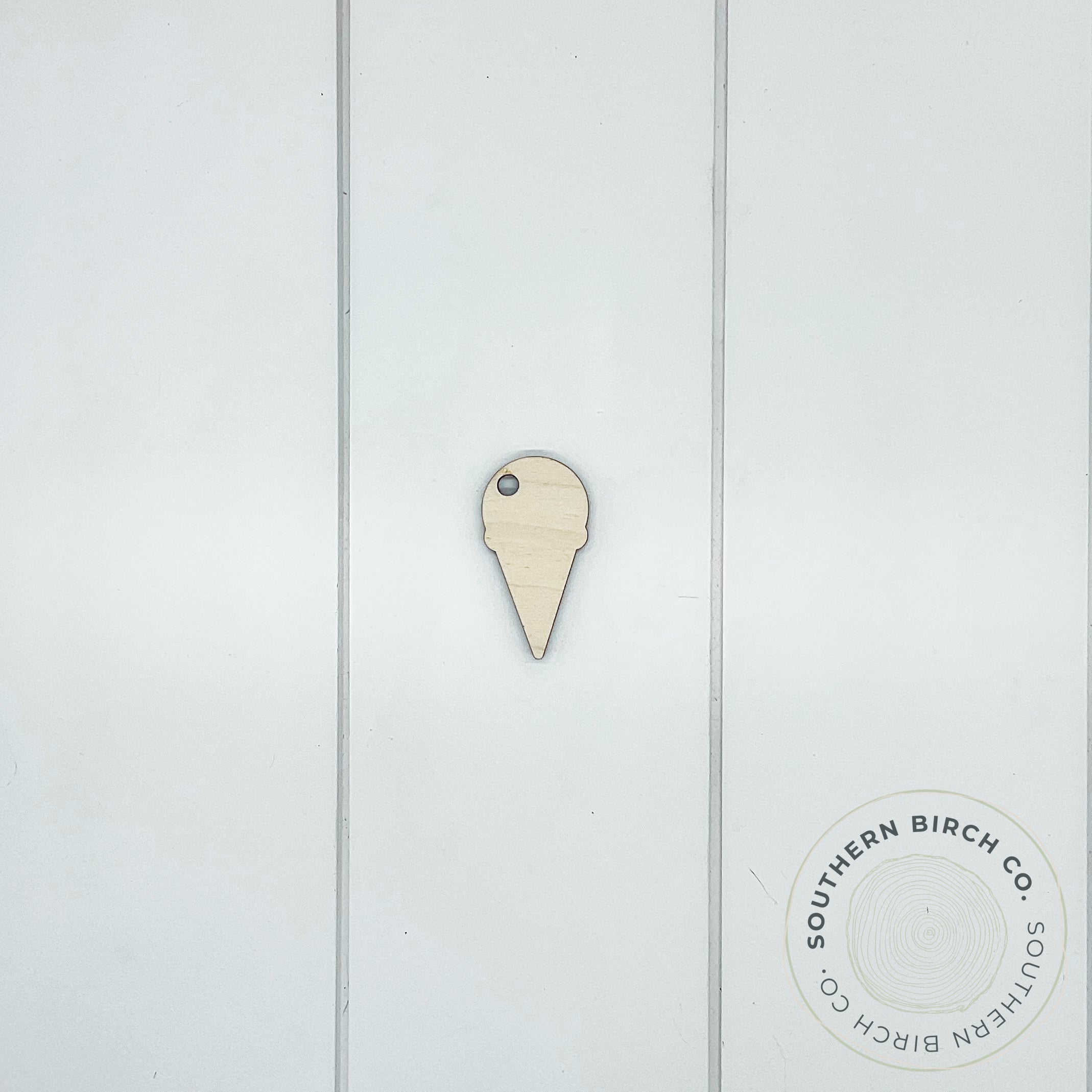 2.5" Ice Cream Key Ring Blank