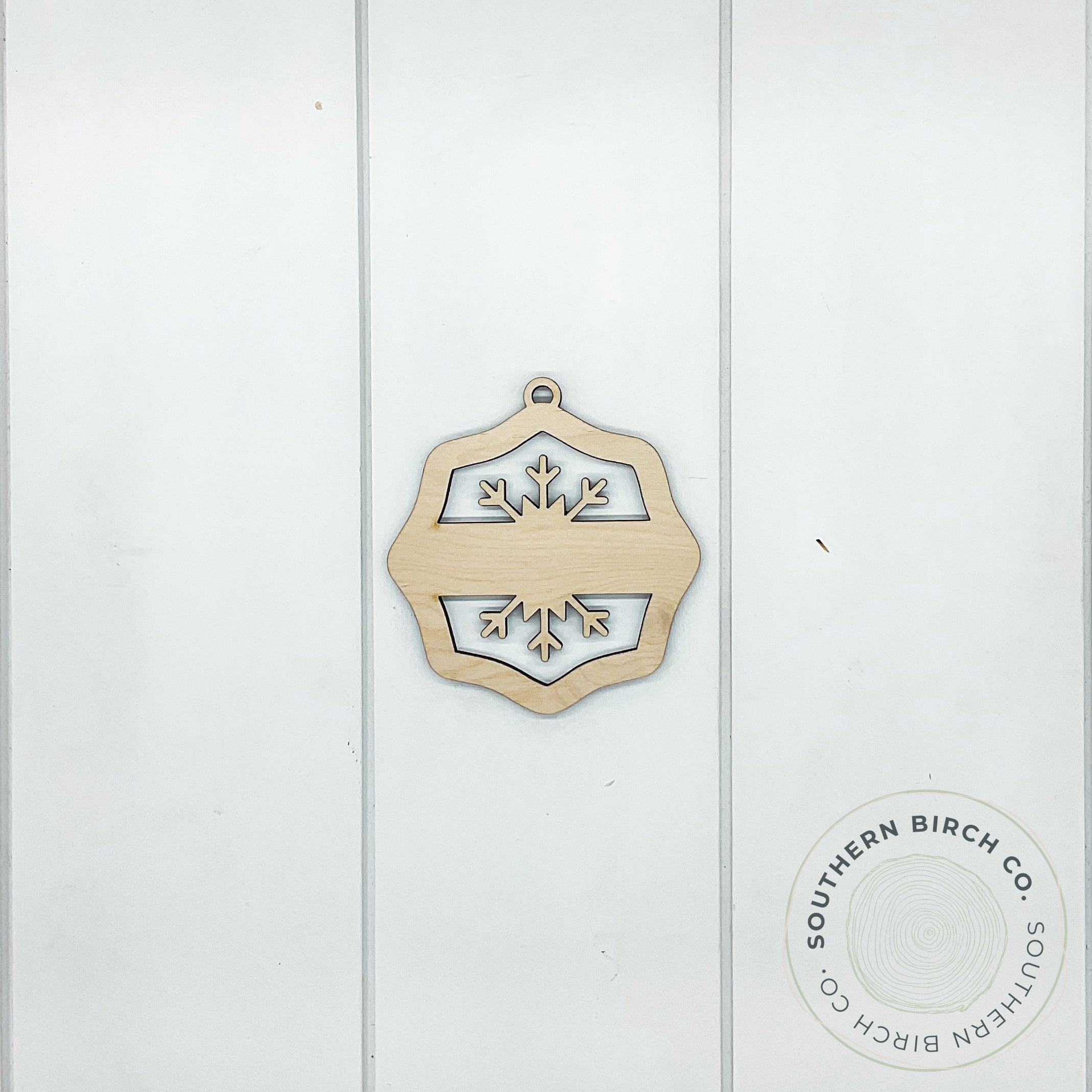 Rounded Hexagon Ornament (Snowflake)