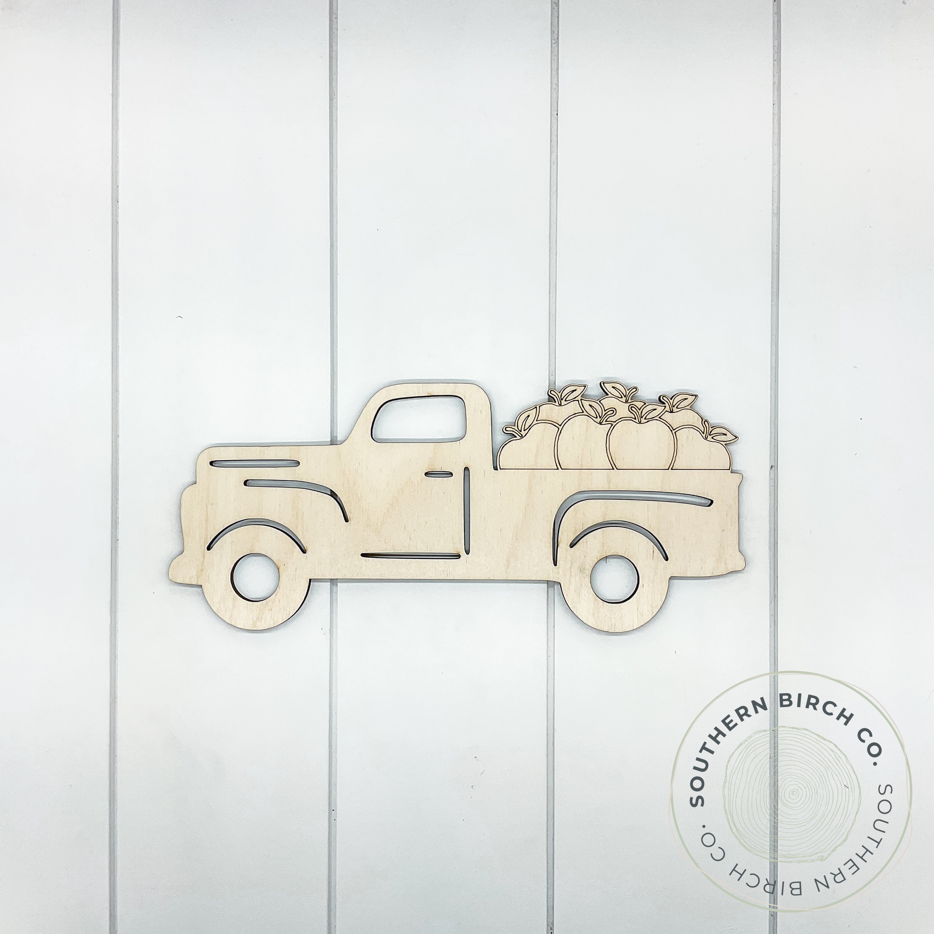 Truck with Apples Blank