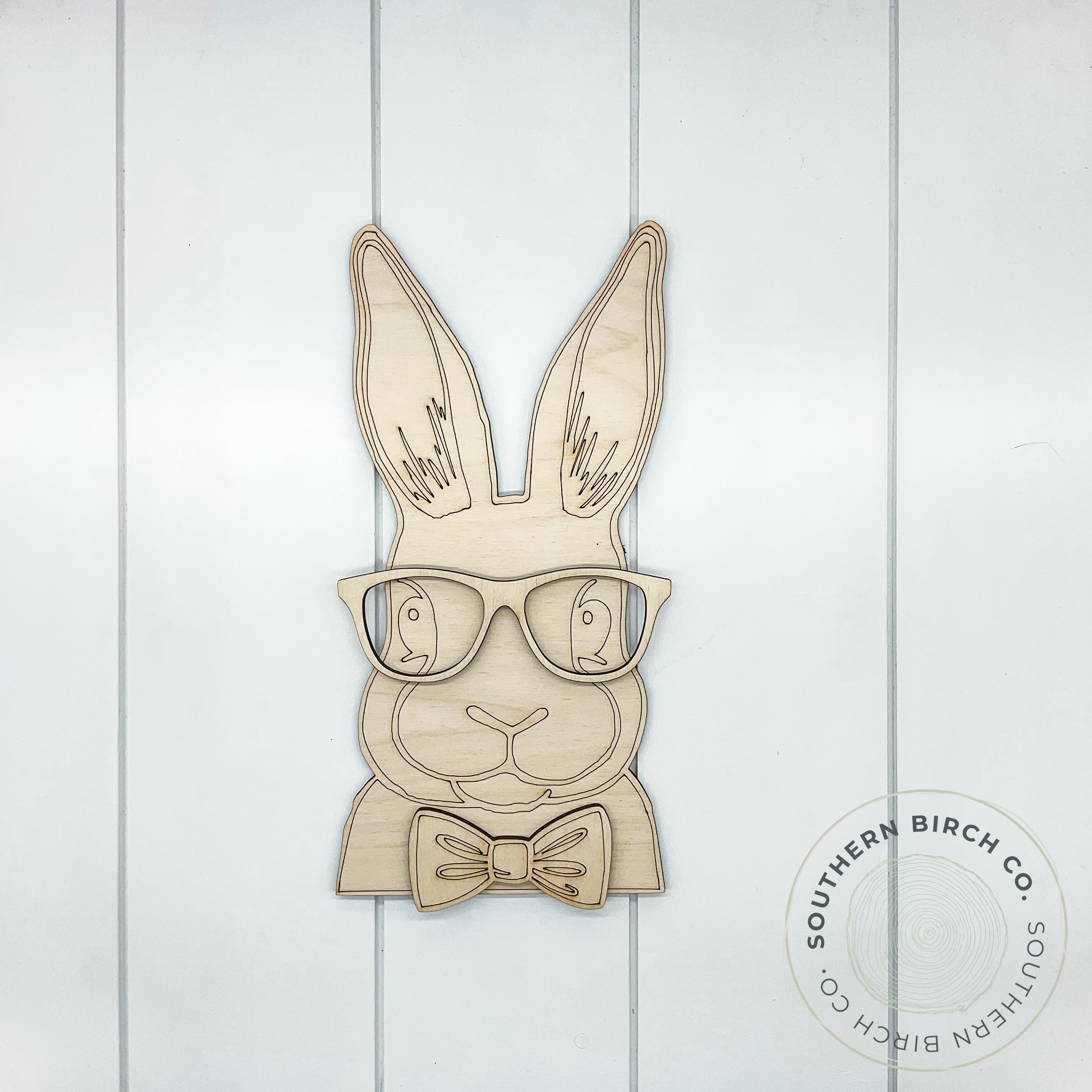 Rabbit with Glasses Blank