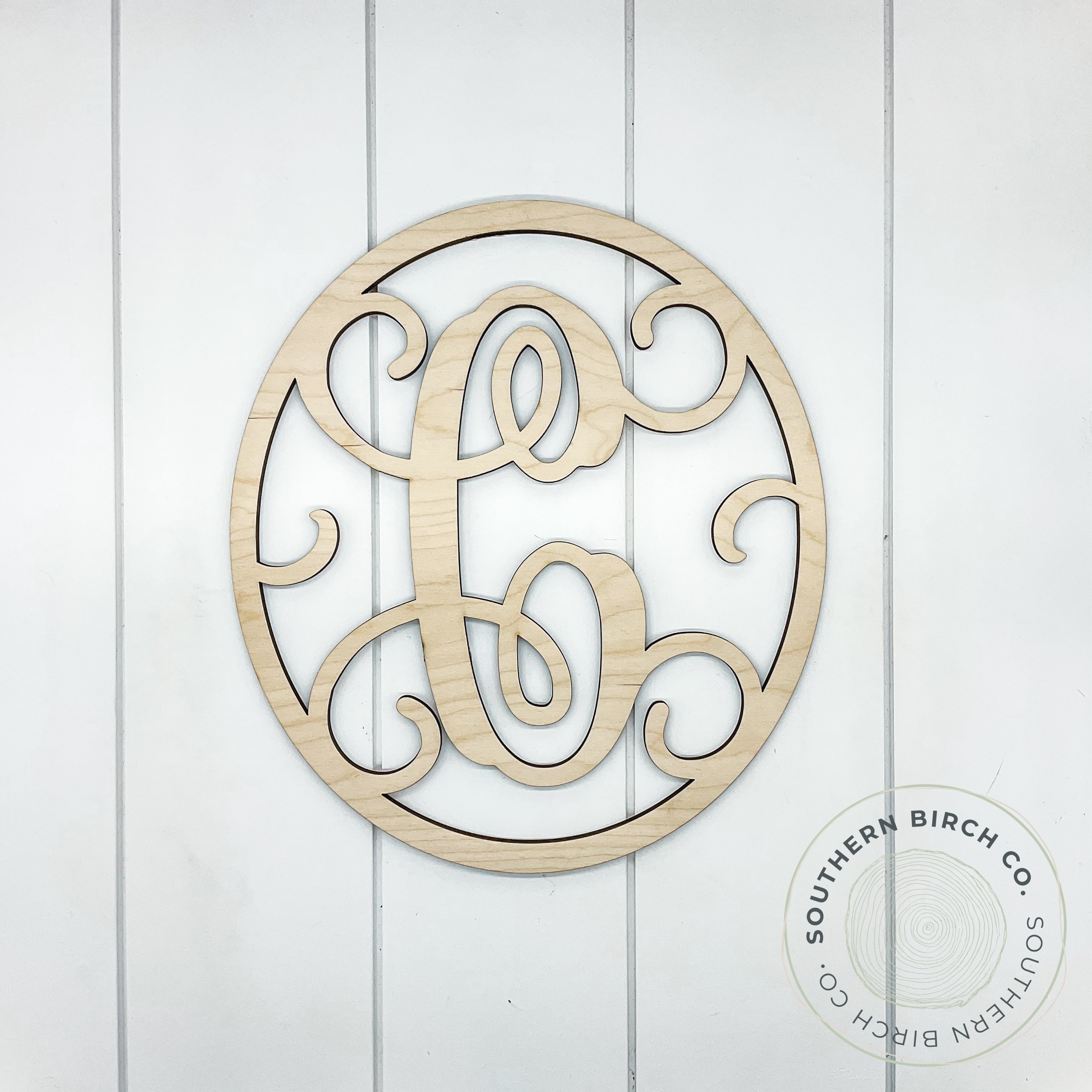 Oval Monogram Blank