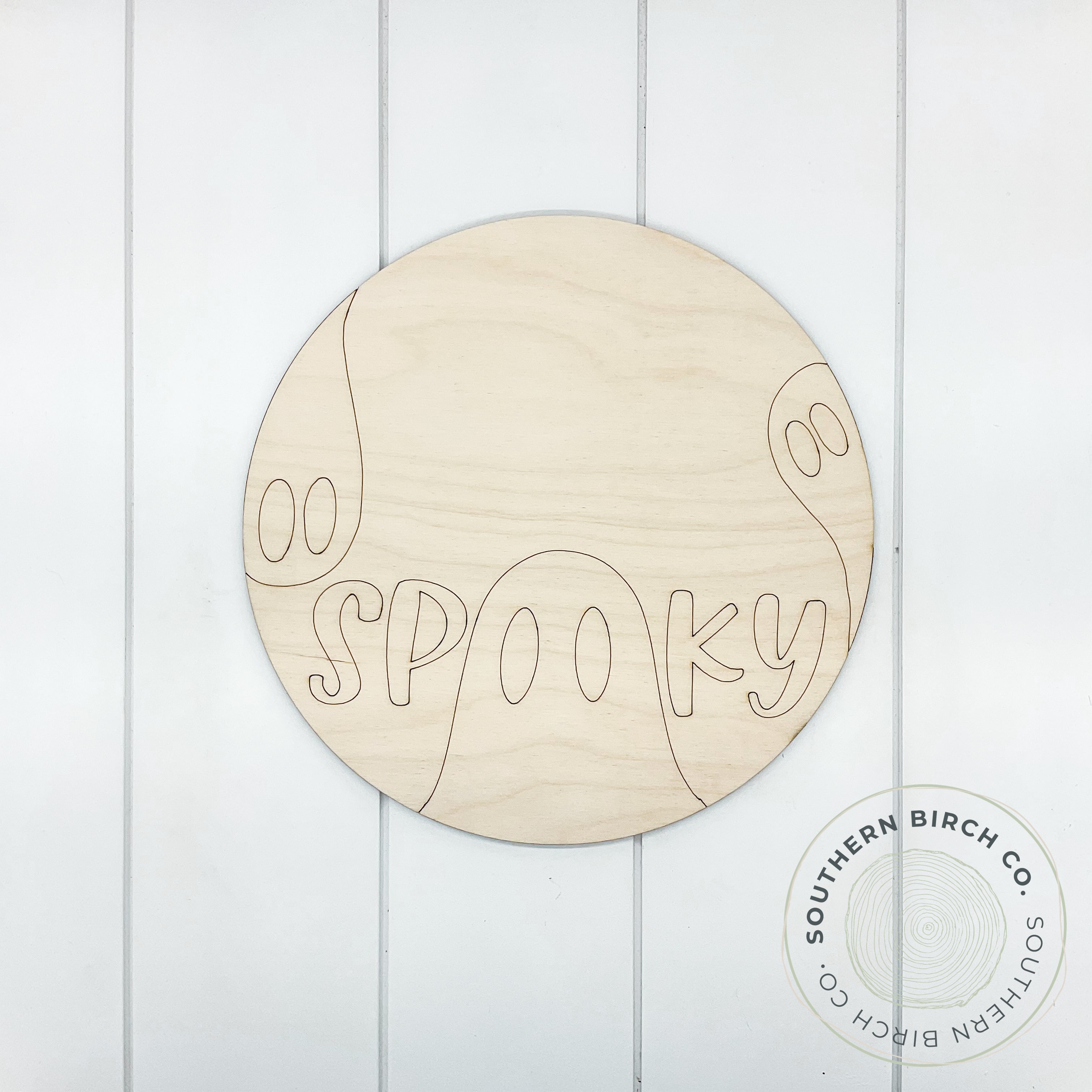 Spooky Etched Round Blank