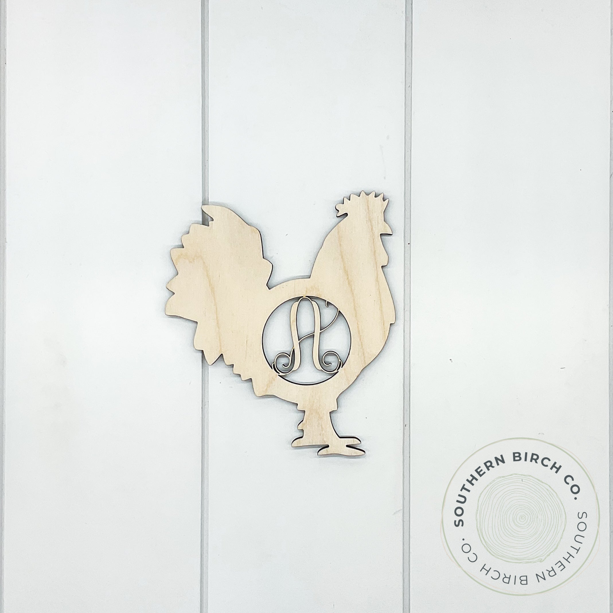 Monogram Chicken Blank