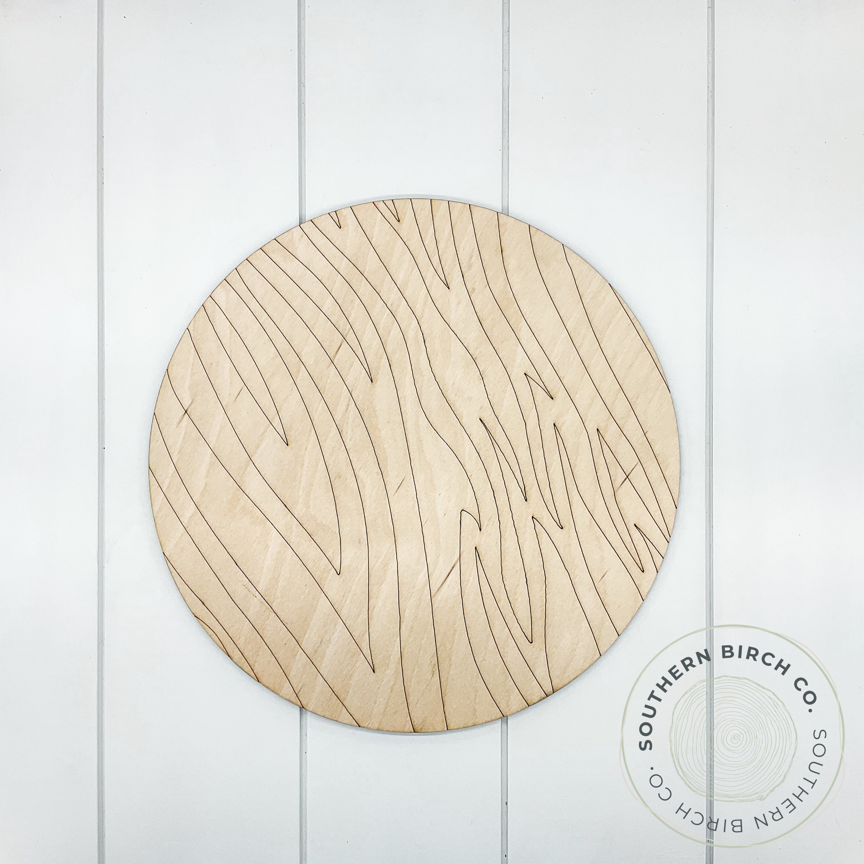 Zebra Print Etched Round Blank