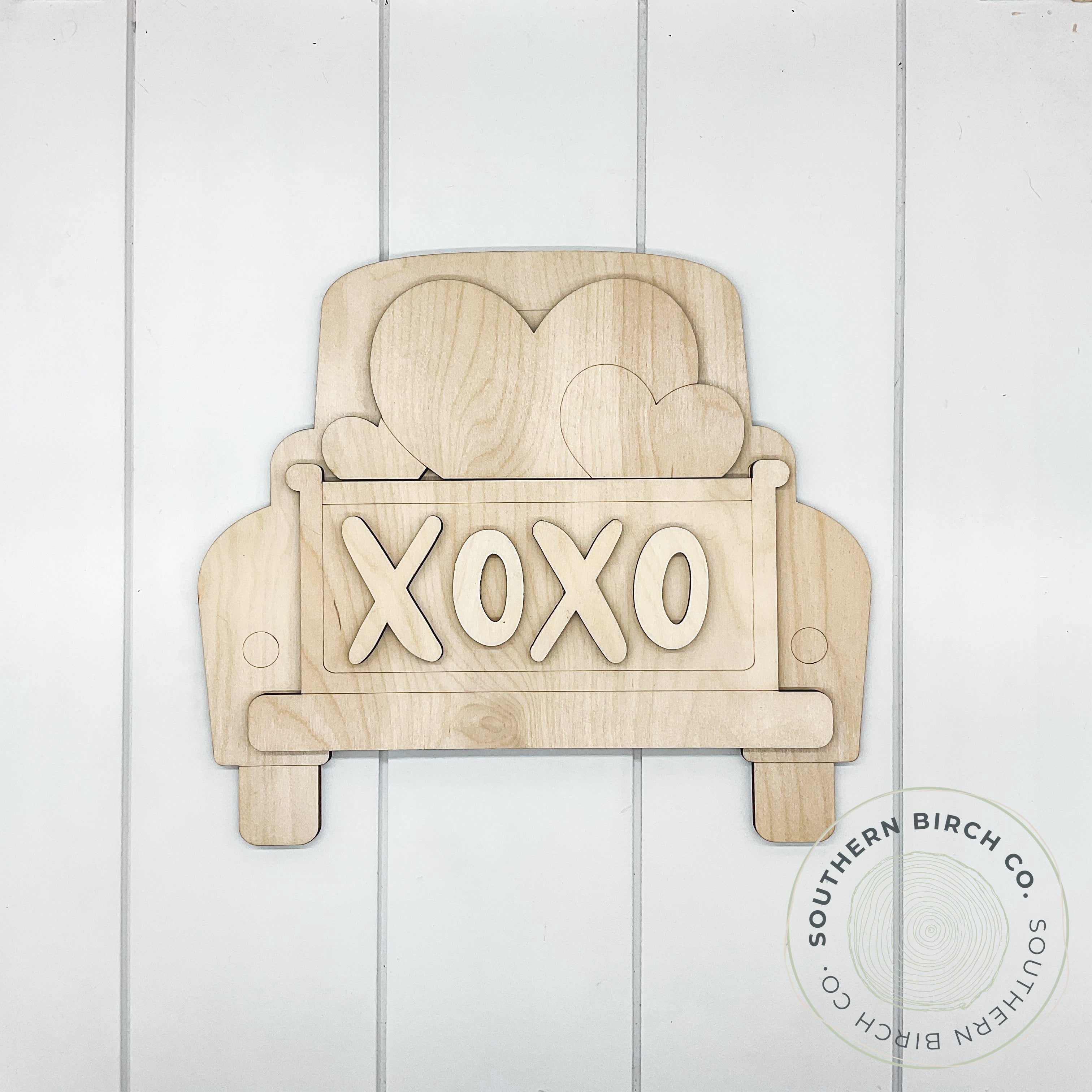 Truck 3D Blank (Valentine's Day)