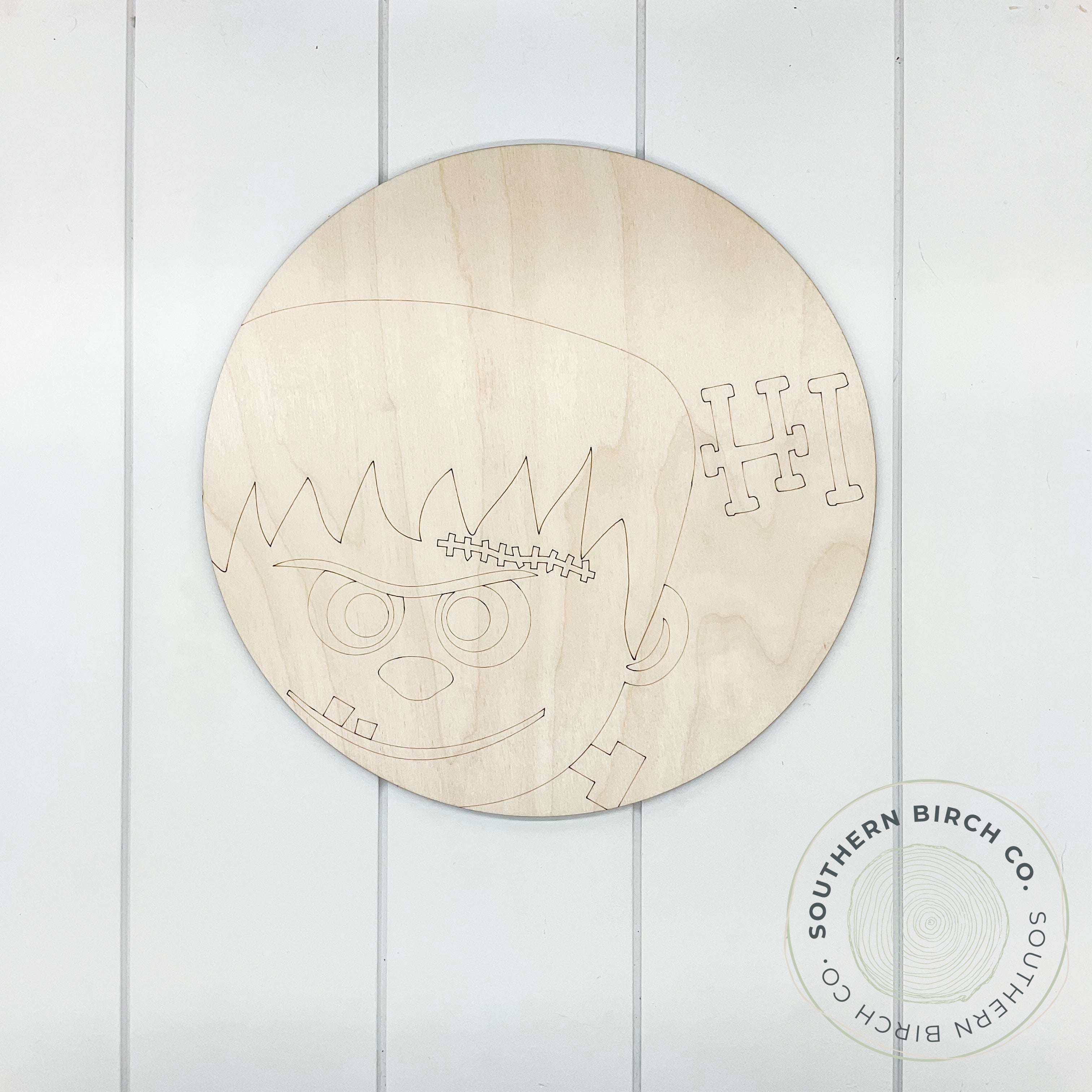 Frankenstein Etched Round Blank