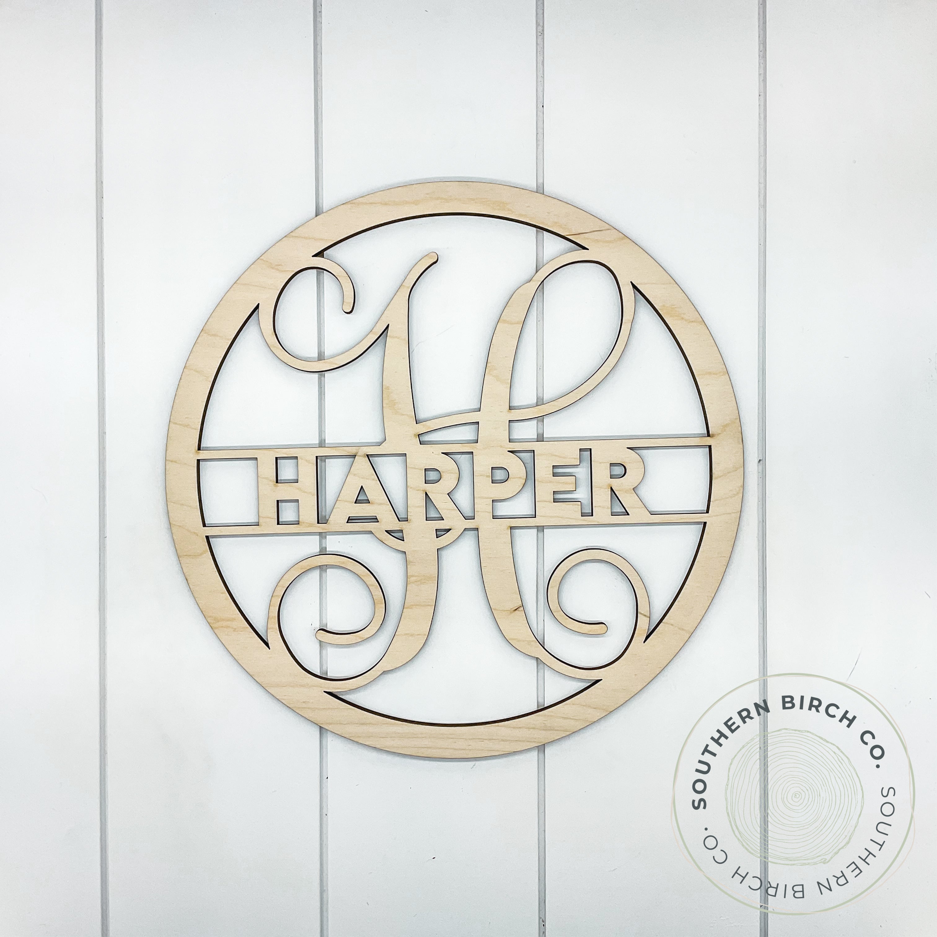 Personalized Vine Monogram Blank