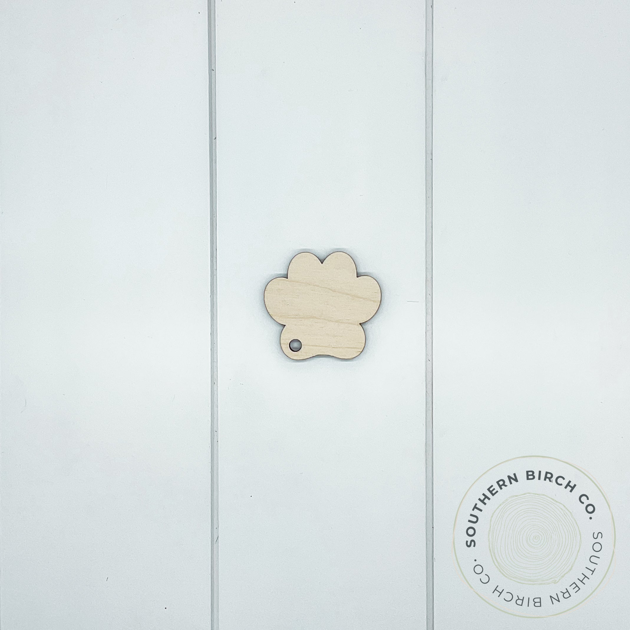 2.5" Paw Print Key Ring Blank