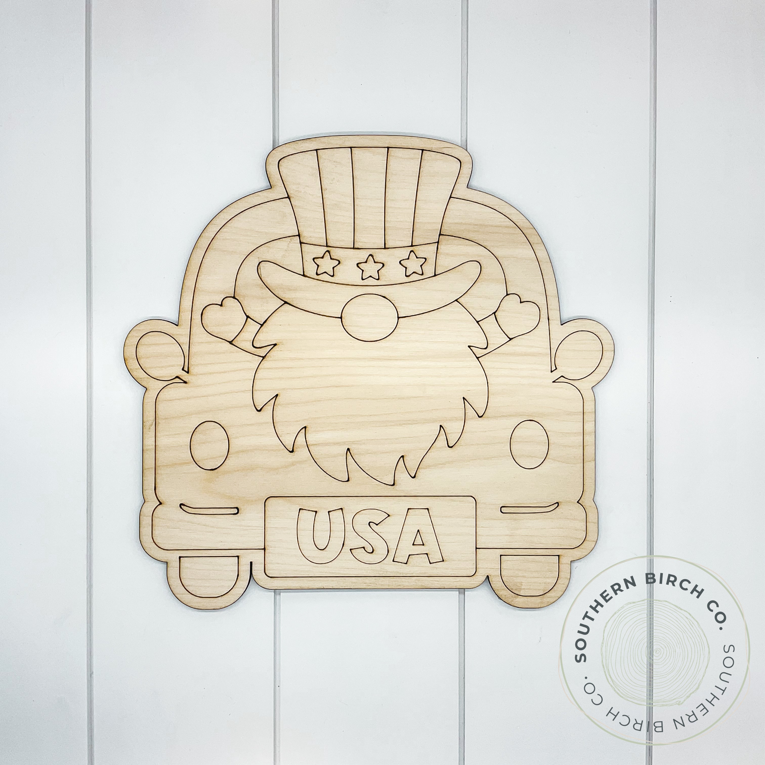 Truck Rear Blank (Patriotic Gnome)