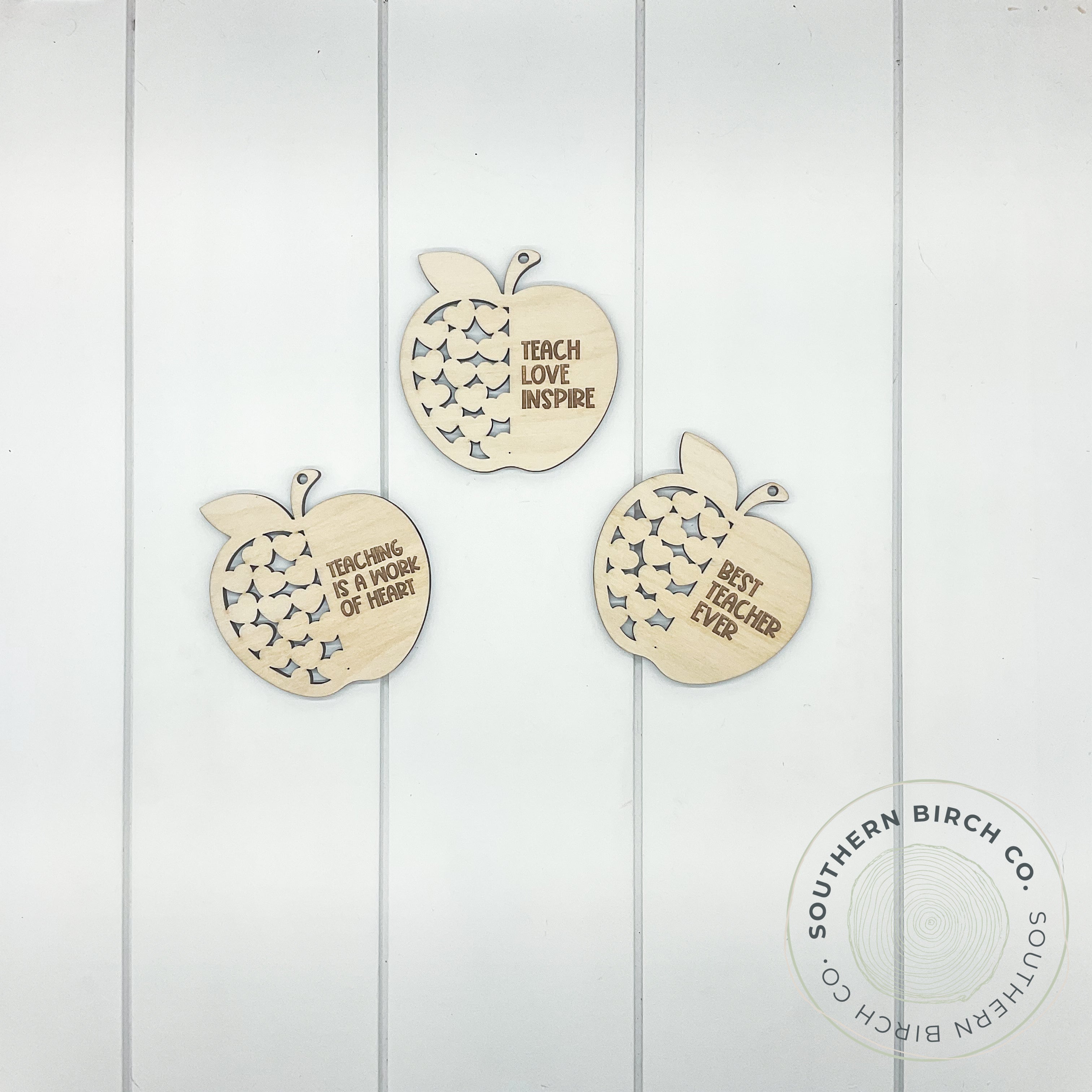Teacher Ornaments (Hearts)