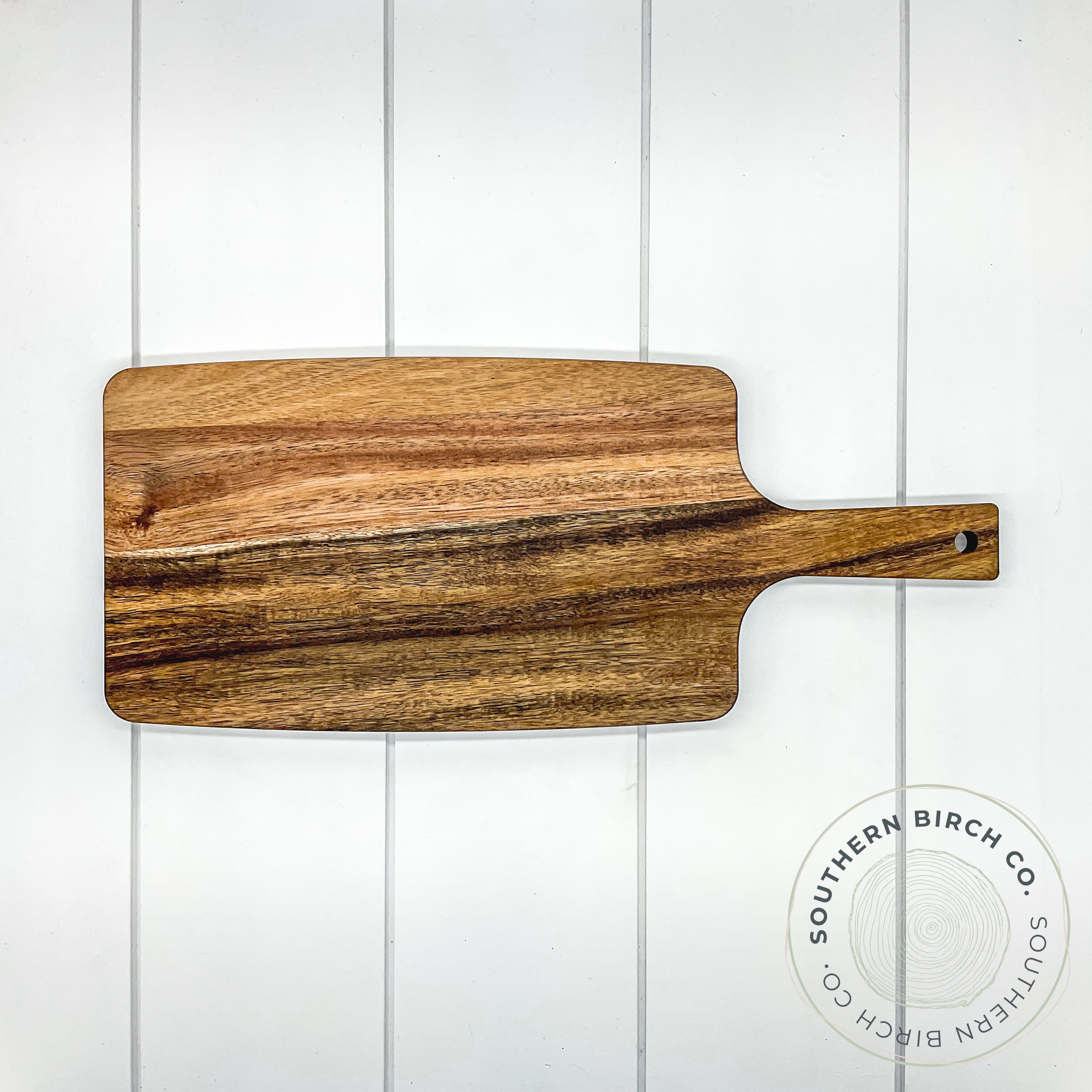 Acacia Wood Cutting Board (Paddle)
