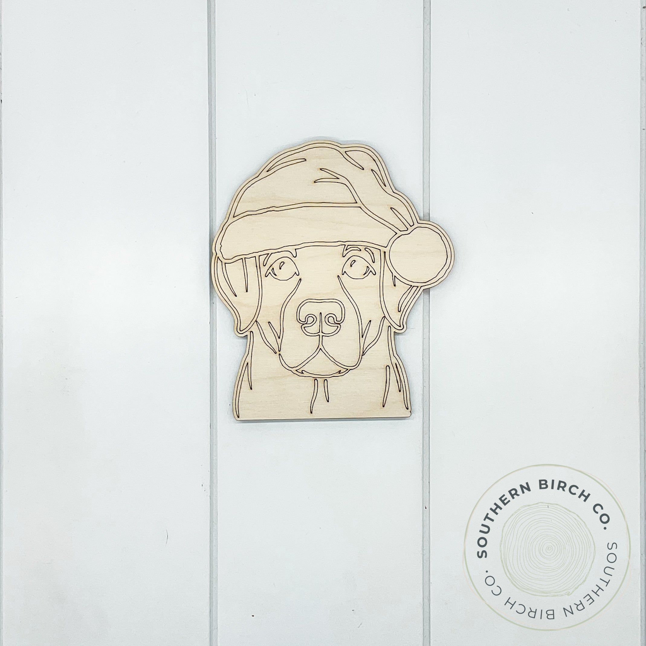 Dog Blank (Labrador Santa Hat)