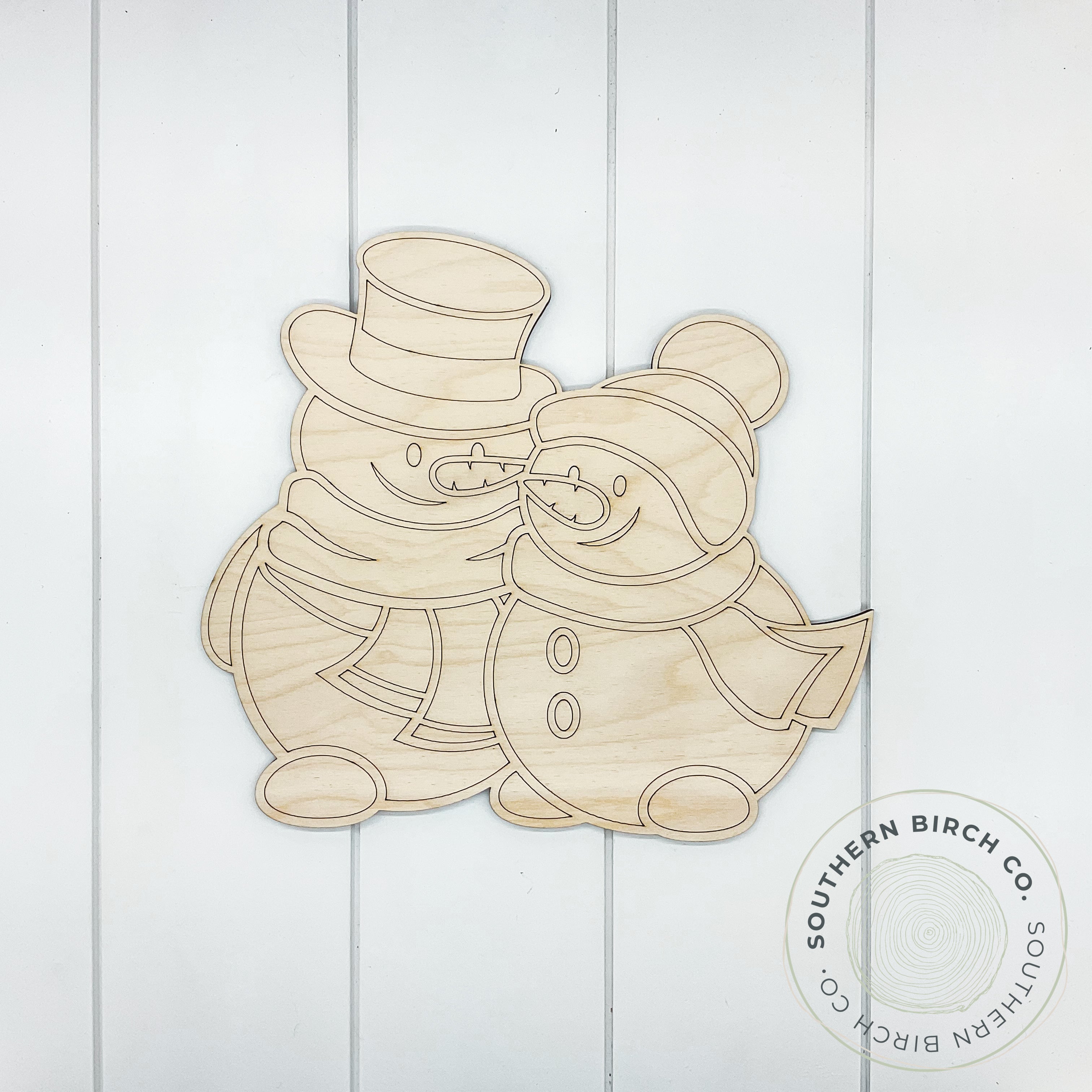 Snowman Duo Blank